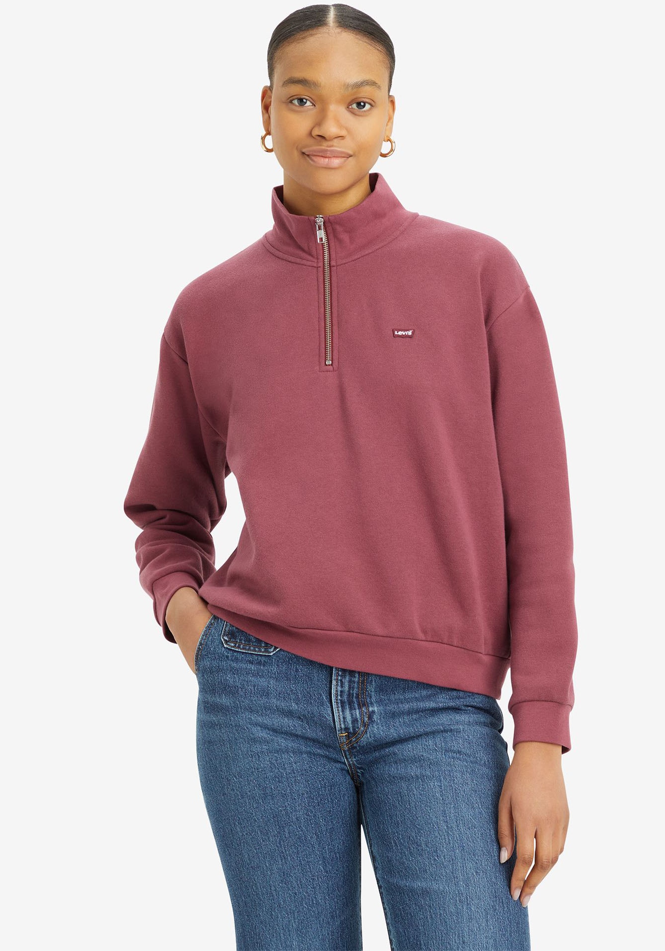 Levi's® Sweatshirt »LV Sweatshirt EVERYDAY 1/4 ZIP«, aus softem Baumwollmix