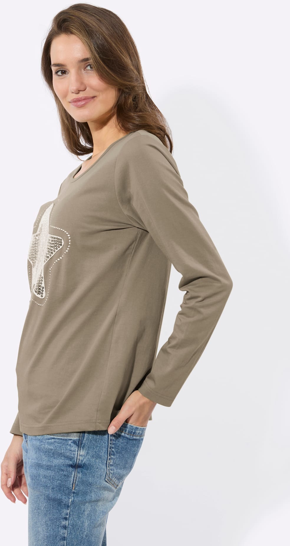 Inspirationen Langarmshirt »Rundhals-Shirt« 1