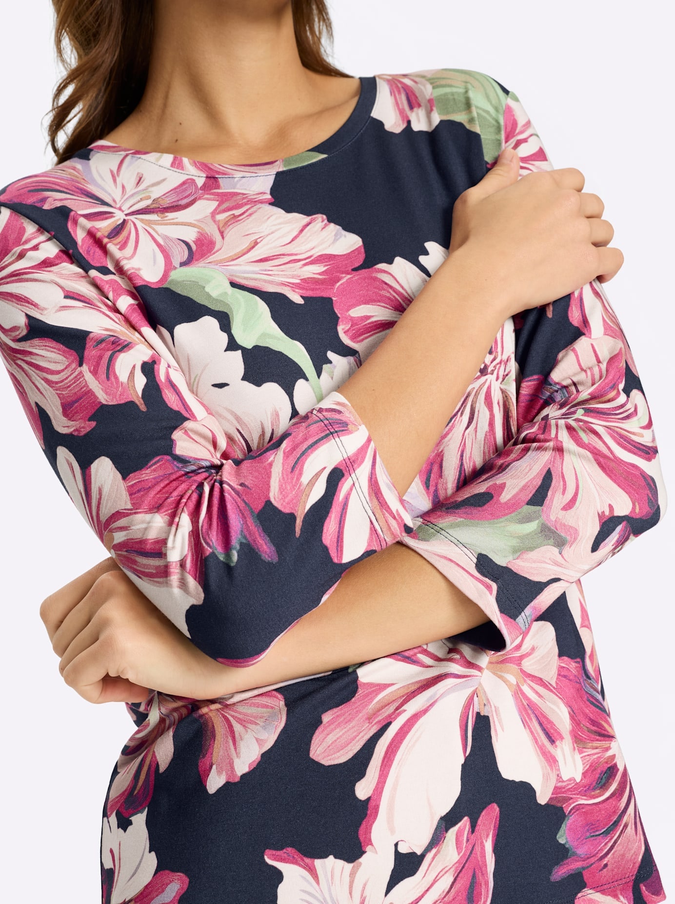 Lady 3/4-Arm-Shirt »Rundhals-Shirt« 1 tlg.