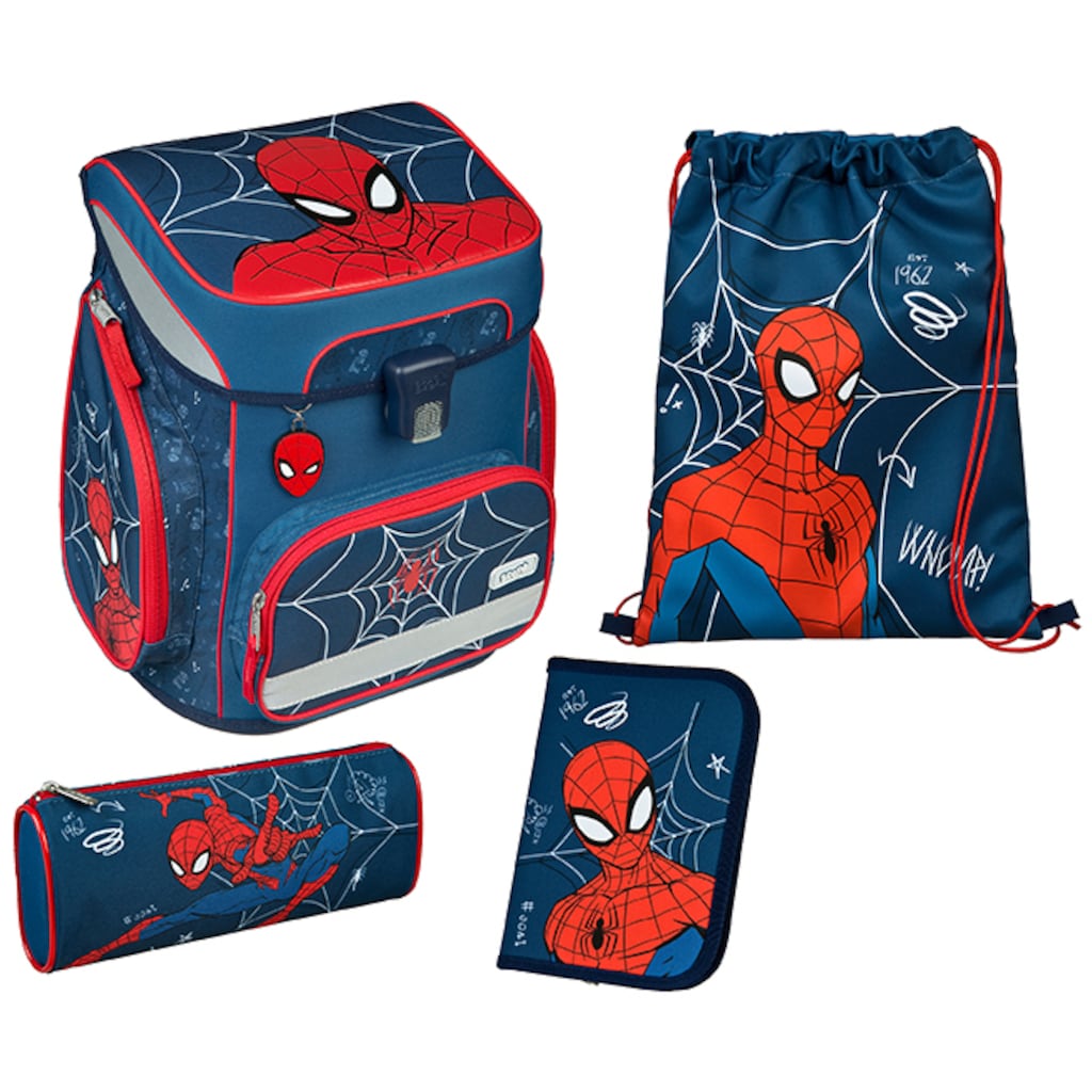 Scooli Schulranzen »EasyFit, Spider-Man«, Reflektoren