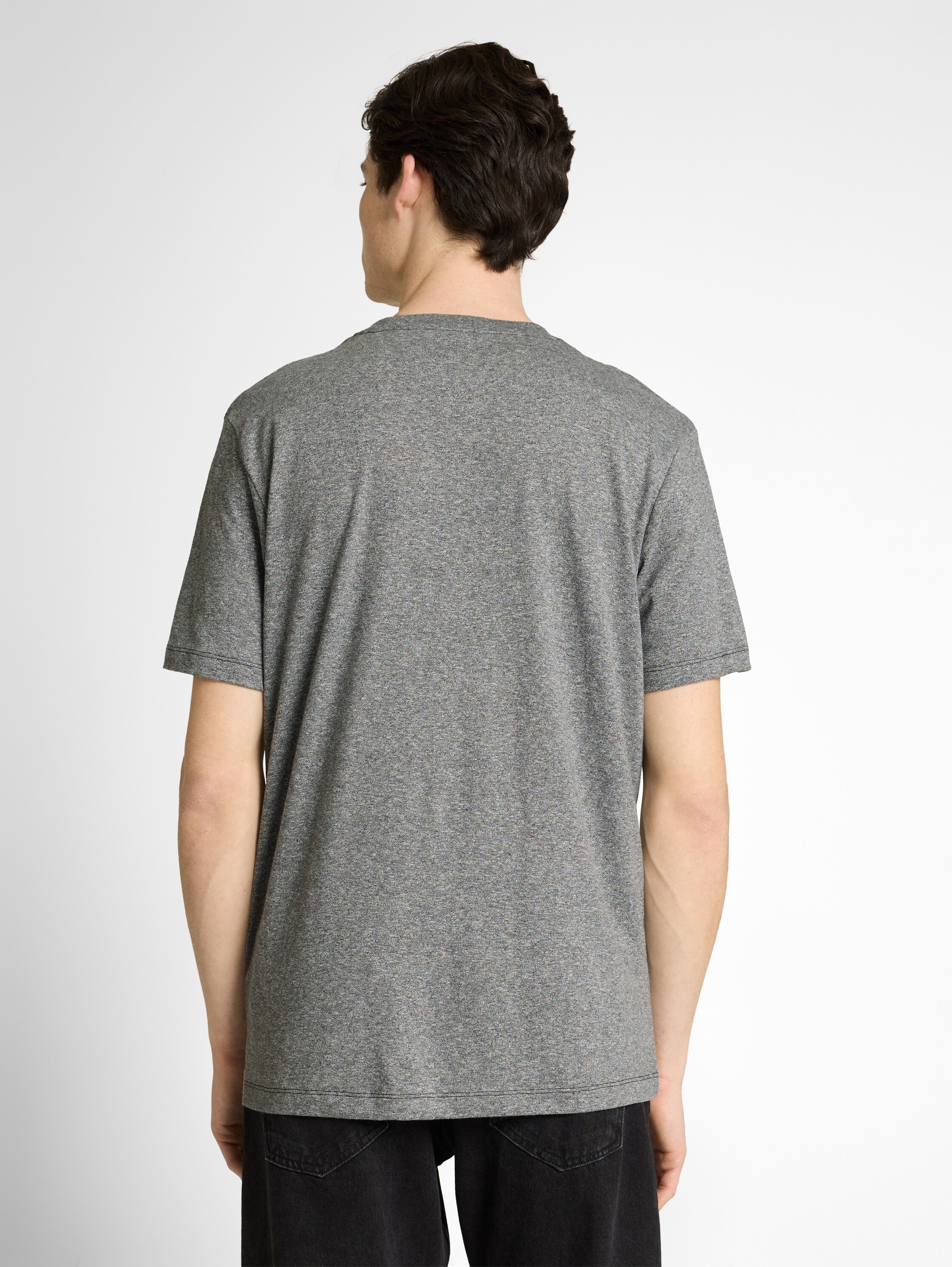 TOM TAILOR Denim T-Shirt in Melange-Optik