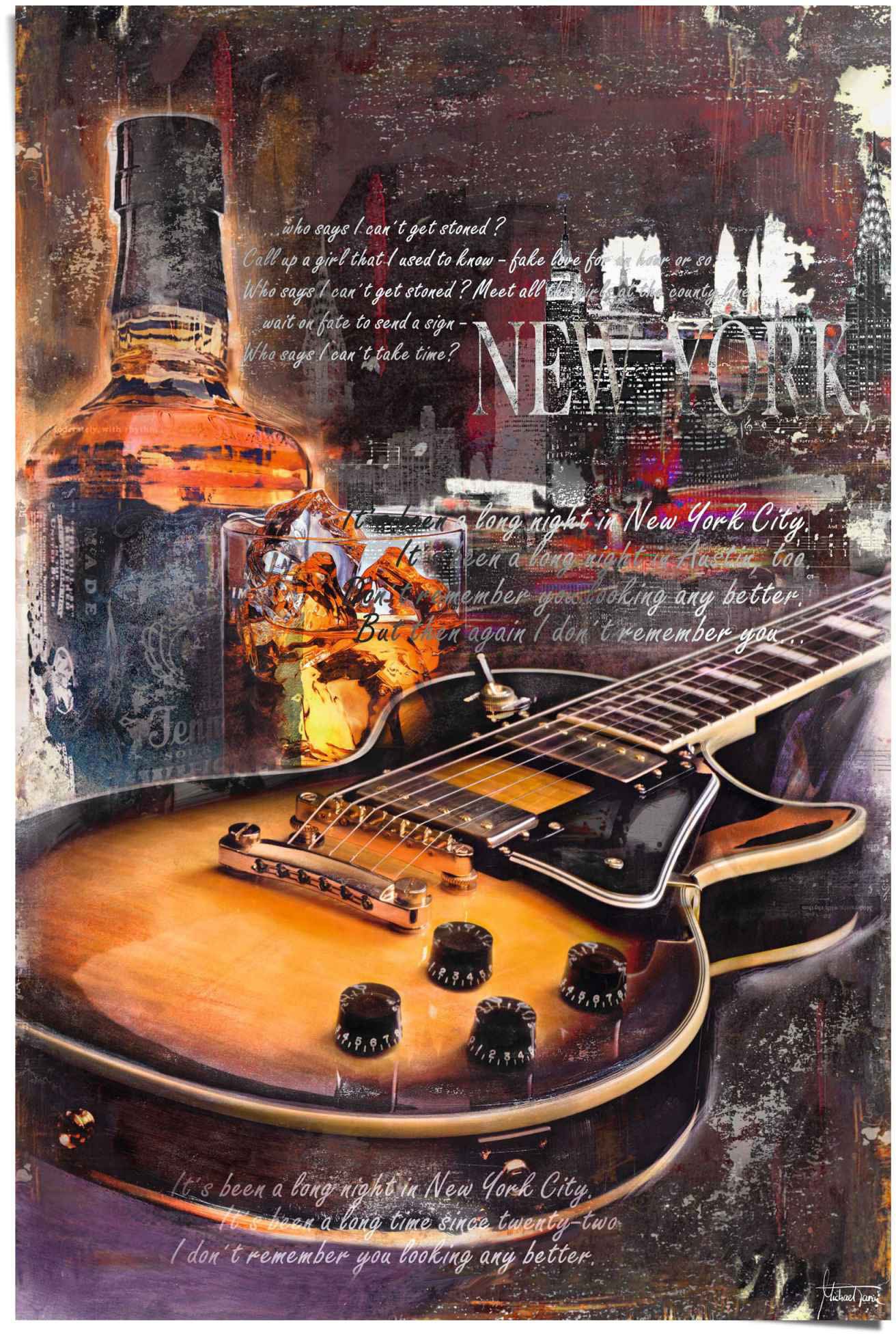 Reinders! Poster »Guitar Blues Night«, (1 St.)