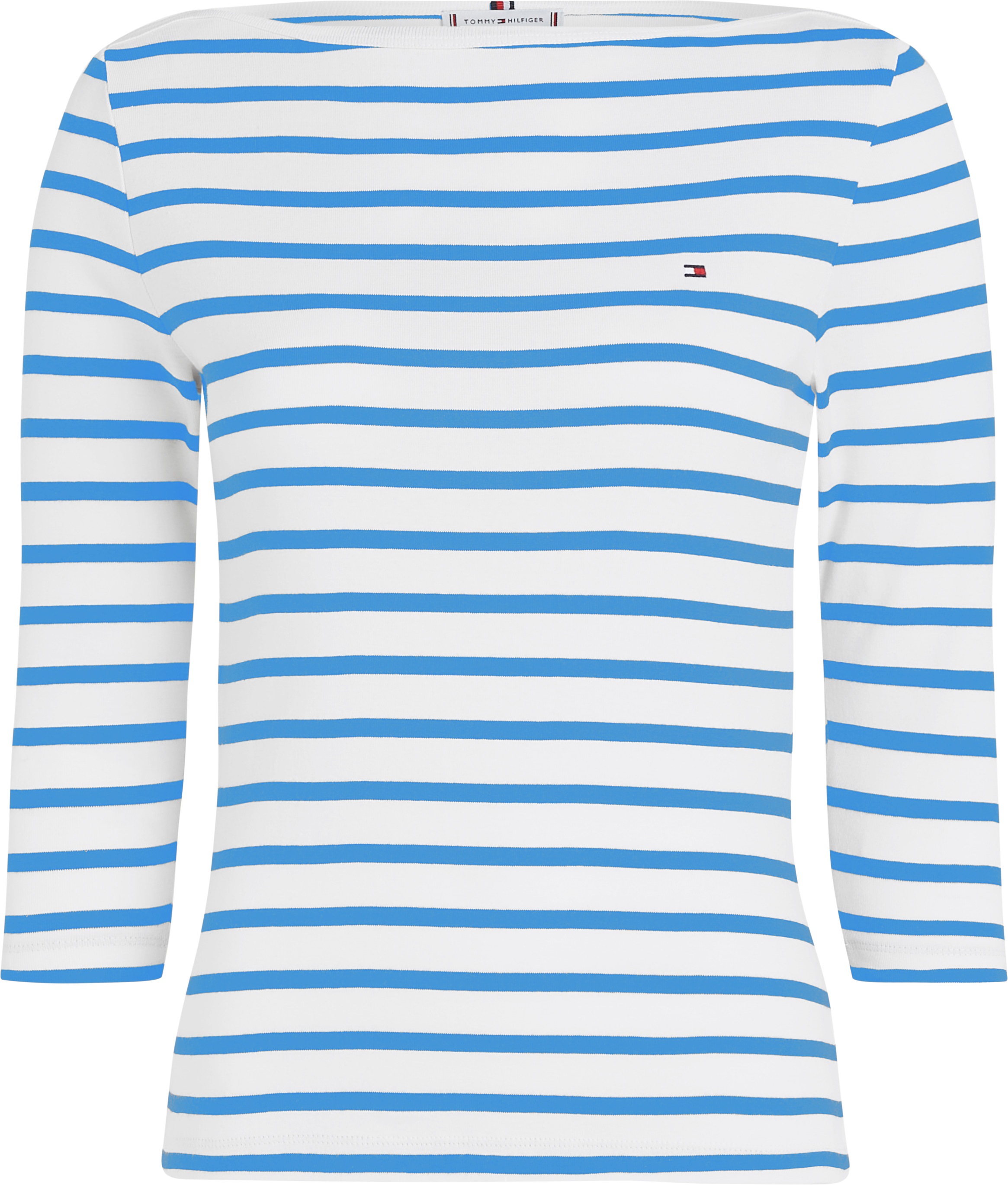 Tommy Hilfiger 3/4-Arm-Shirt »NEW CODY SLIM BOAT-NK 3/4SLV«, mit Logostickerei