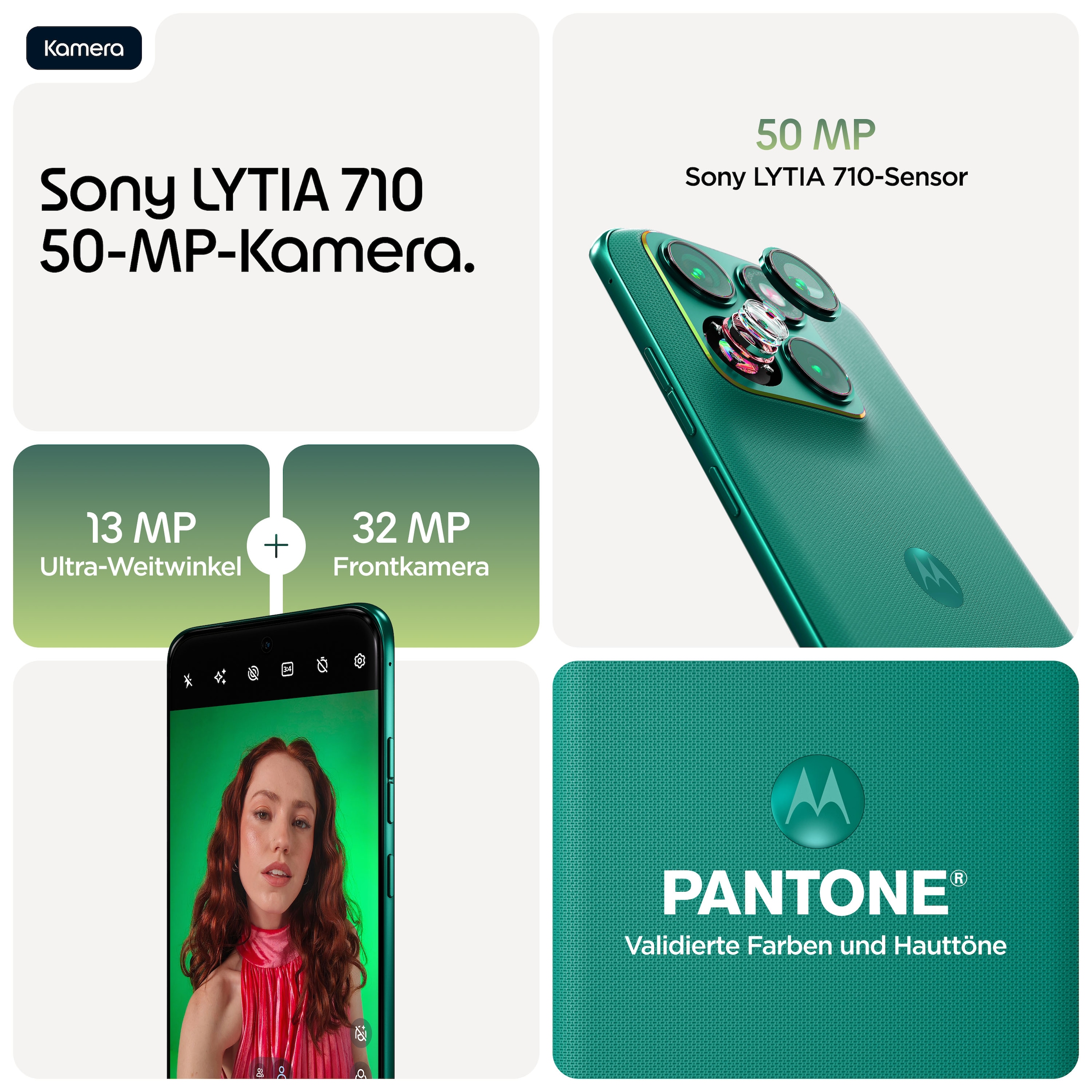 Motorola Smartphone »edge 70 fusion« PANTONE®  Sporting Green