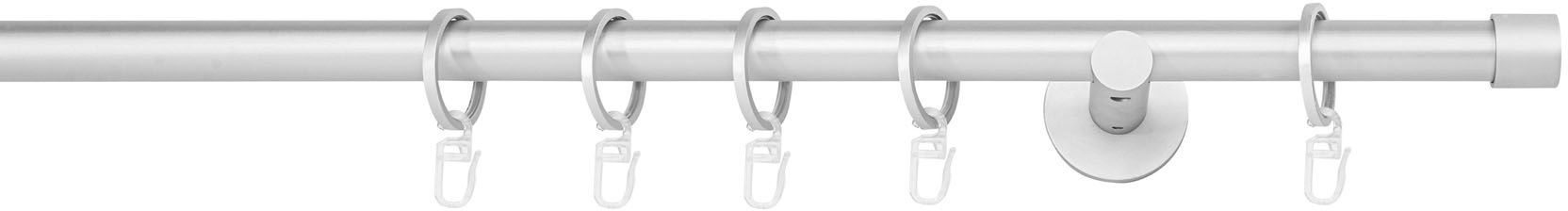 mydeco Gardinenstange »20mm Cap Wandträger 6,5 cm« 1 läufig-läufig Fixmaß
