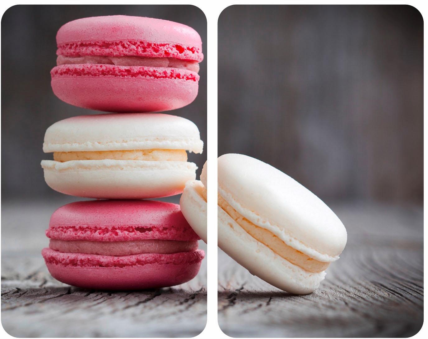 Herd-Abdeckplatte »Macarons«, (Set, 2 tlg.), aus gehärtetem Glas von WENKO