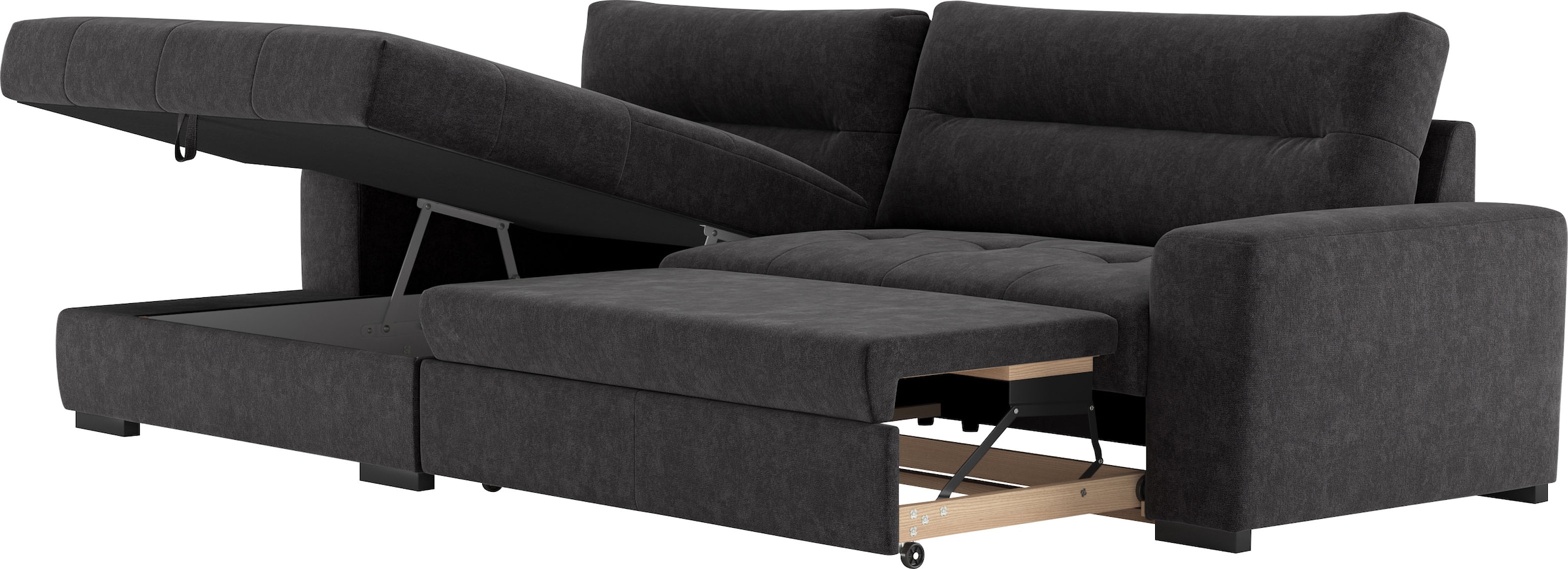 COTTA Ecksofa »Cappa L-Form«, wahlweise mit Bettfunktion & Bettkasten