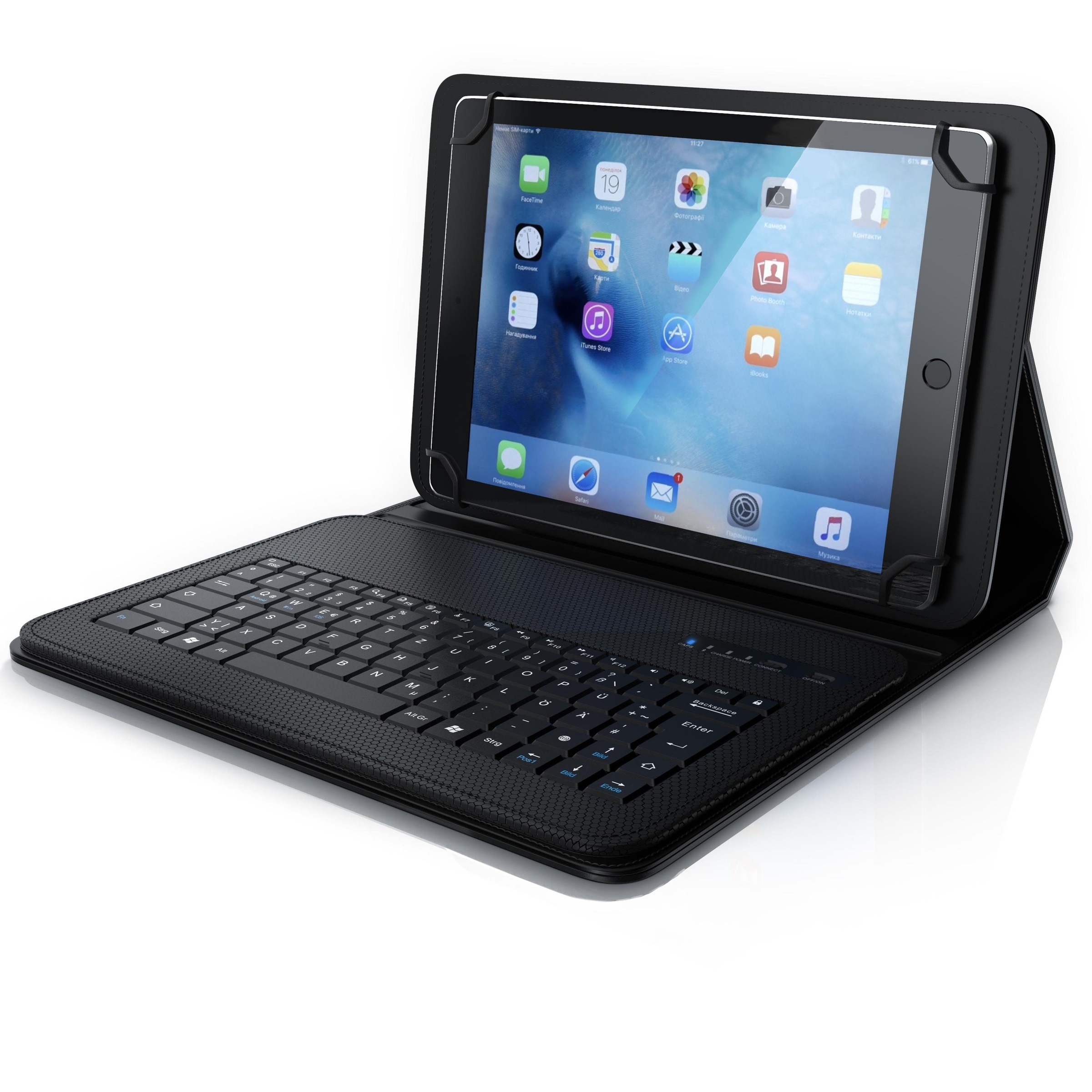 Tablet Bluetooth-Tastatur inkl. gummiertem Kunststoffcase »Für...