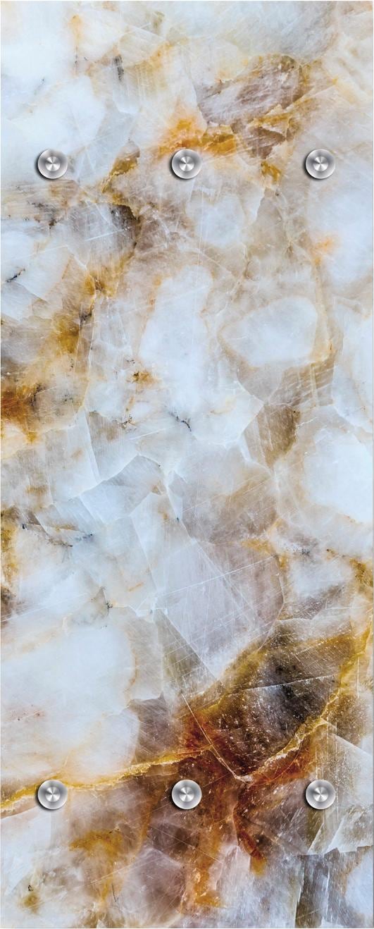 Garderobenleiste »Muster marmoriert«, mit 6 Haken, 50 x 120 cm