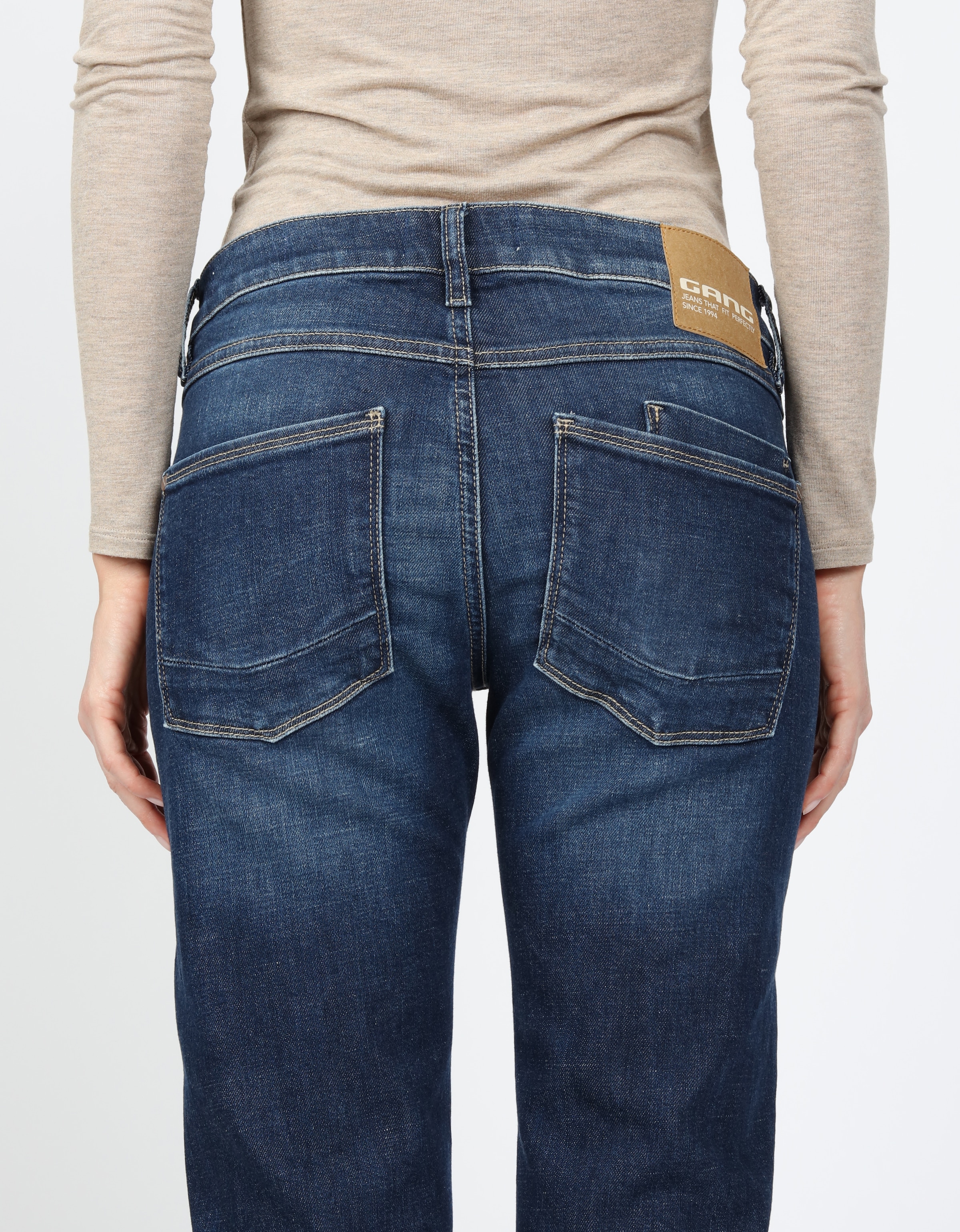 GANG Boyfriend-Jeans »94NADIA«, 5-Pocket Style mit Reißverschluss und Knopf