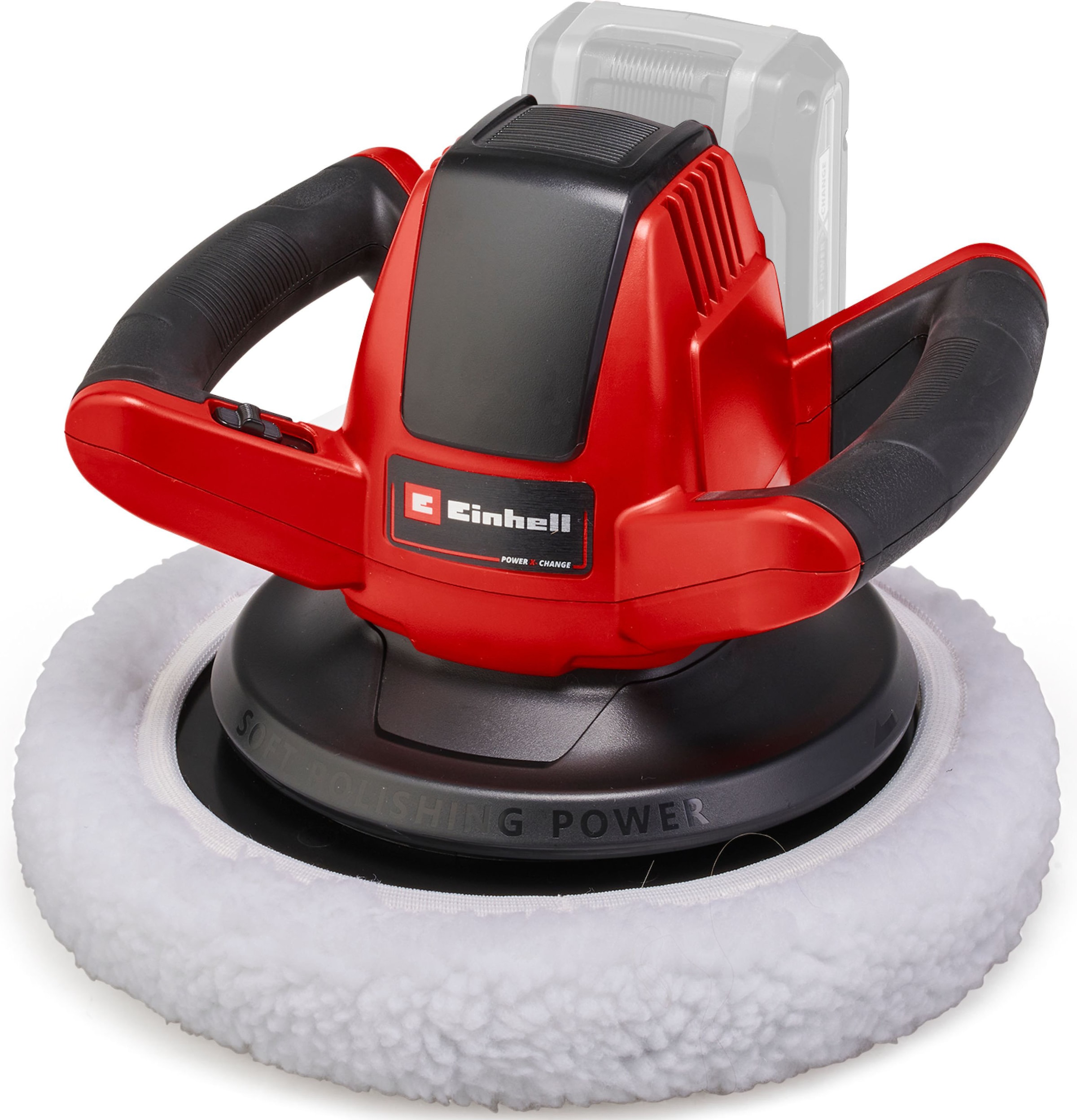 Einhell Akku-Poliermaschine »CE-CB 18/254 Li-Solo« Power X-Change, ohne Akku und Ladegerät in rot