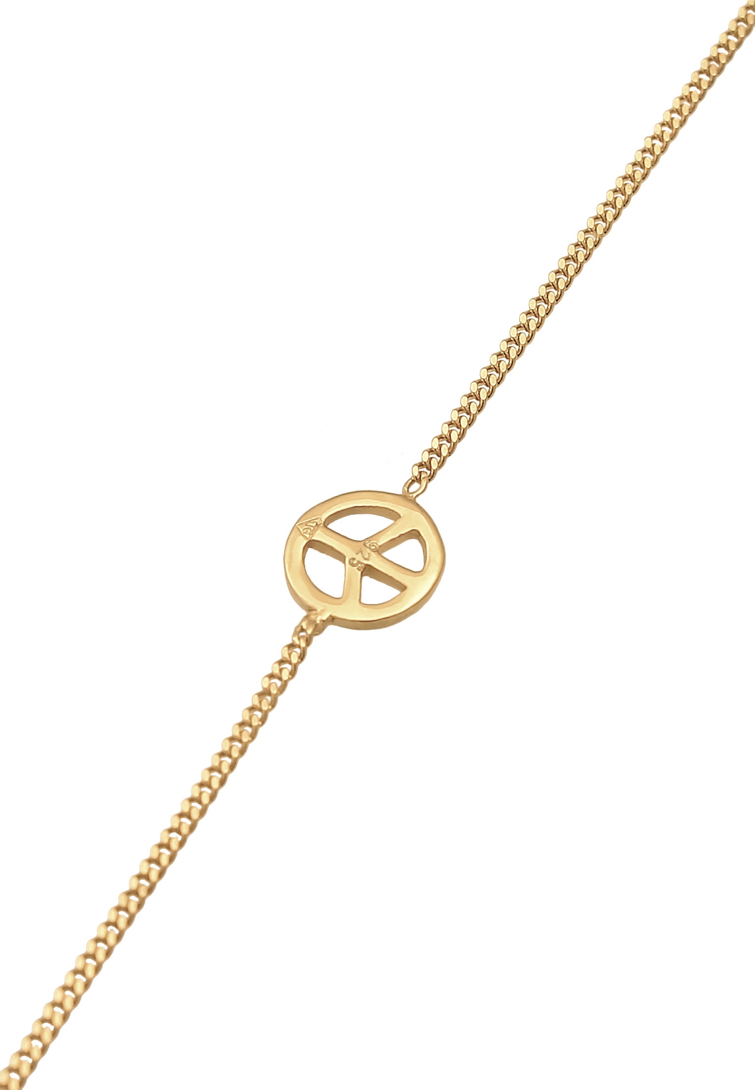 Elli Armkette »Armband Peace Zeichen Boho Symbol Hippie 925 Silber«