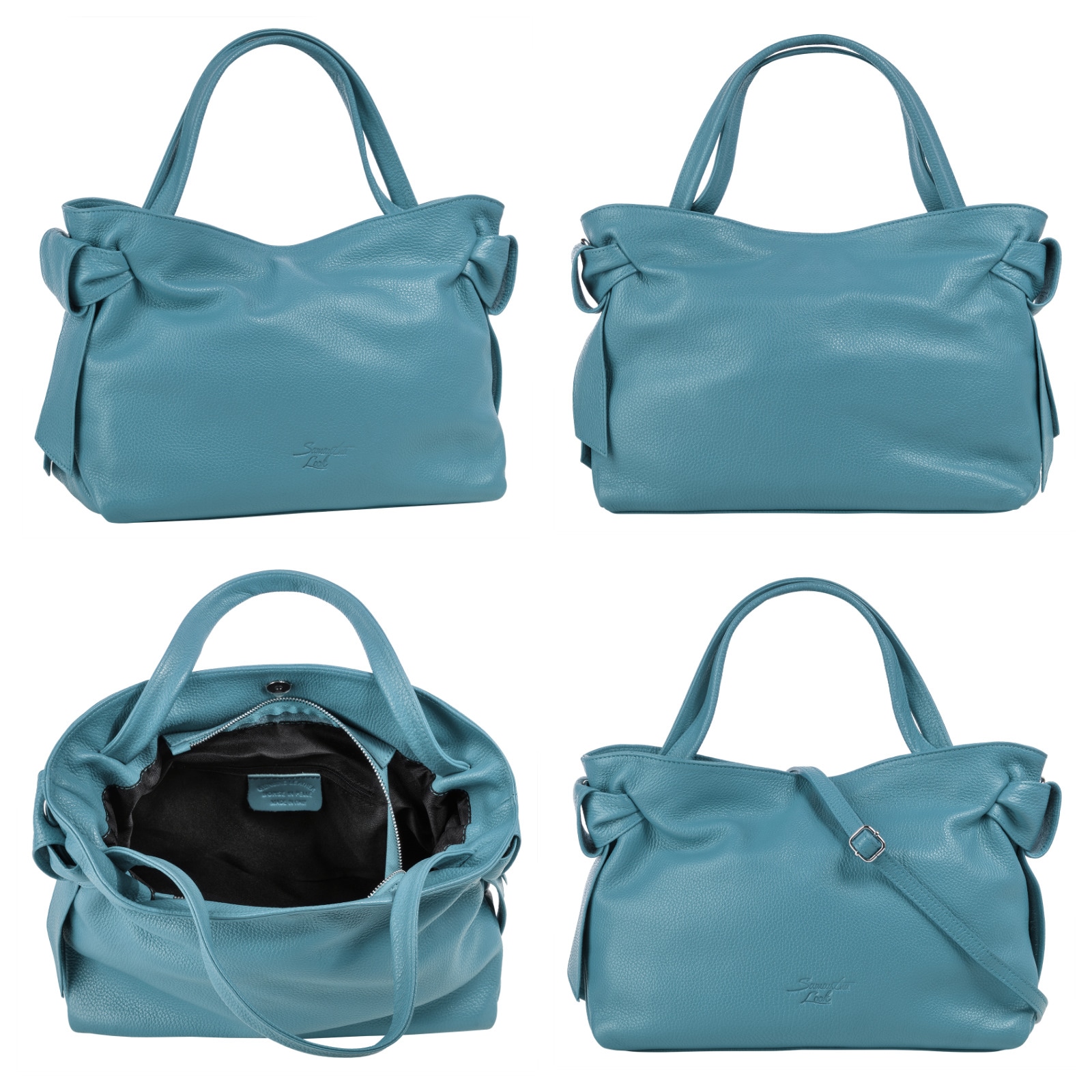 Samantha Look Henkeltasche, echt Leder, Made in Italy