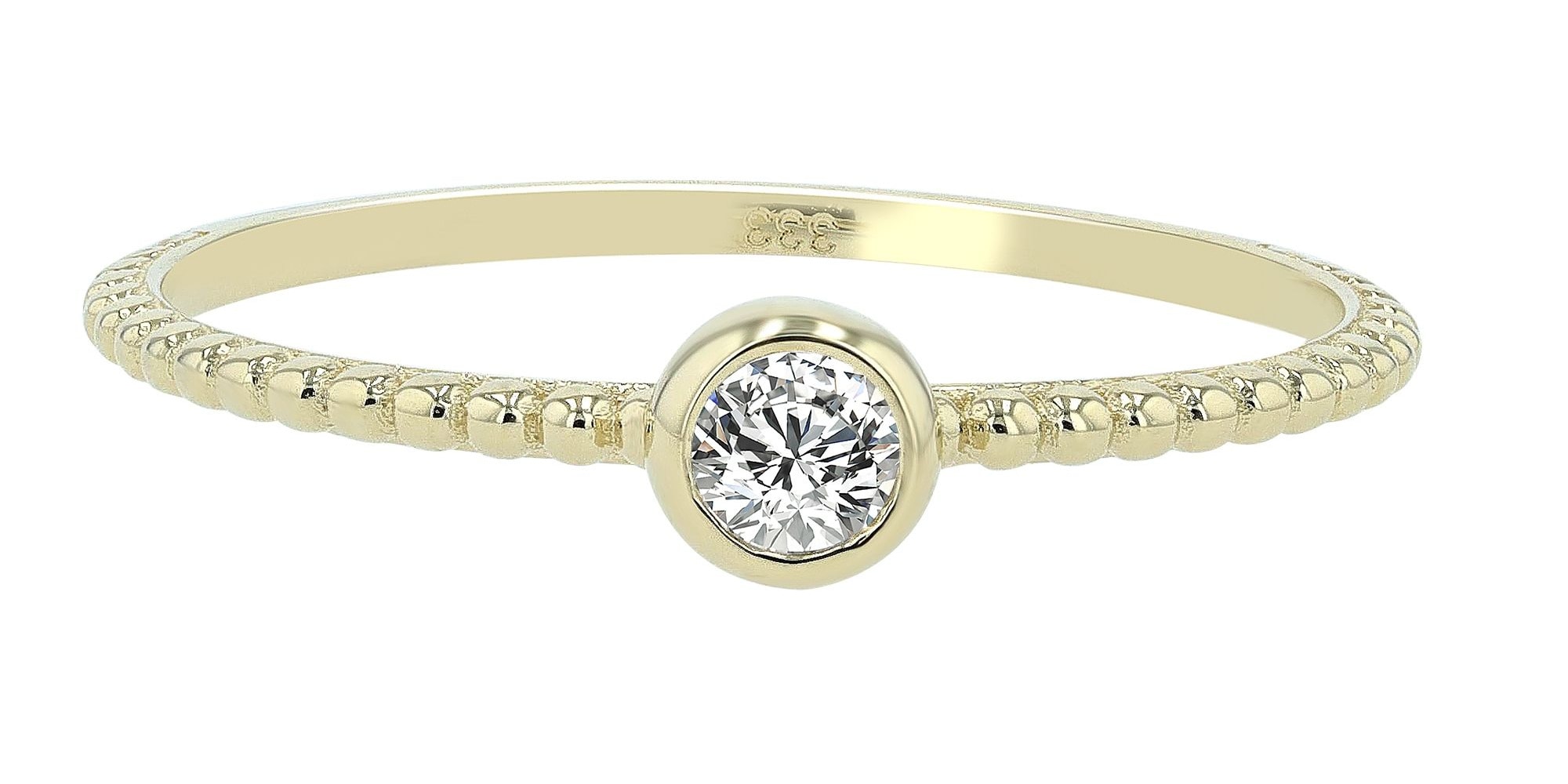 Adelia´s Fingerring »Adelia's Damen Ring aus 333 Gold mit Zirkonia«