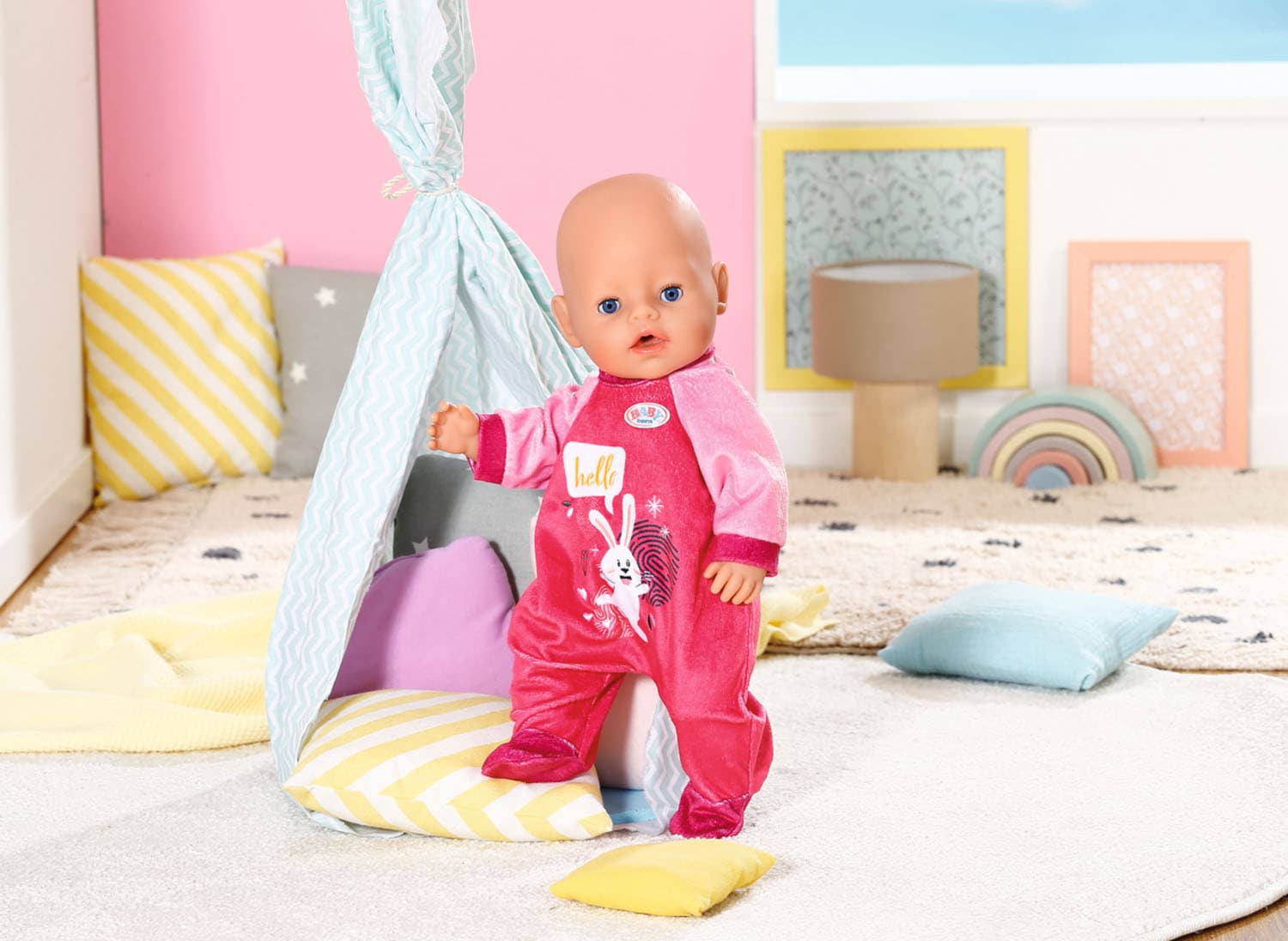Baby Born Puppenkleidung »Strampler Pink, 43 cm«, mit Kleiderbügel