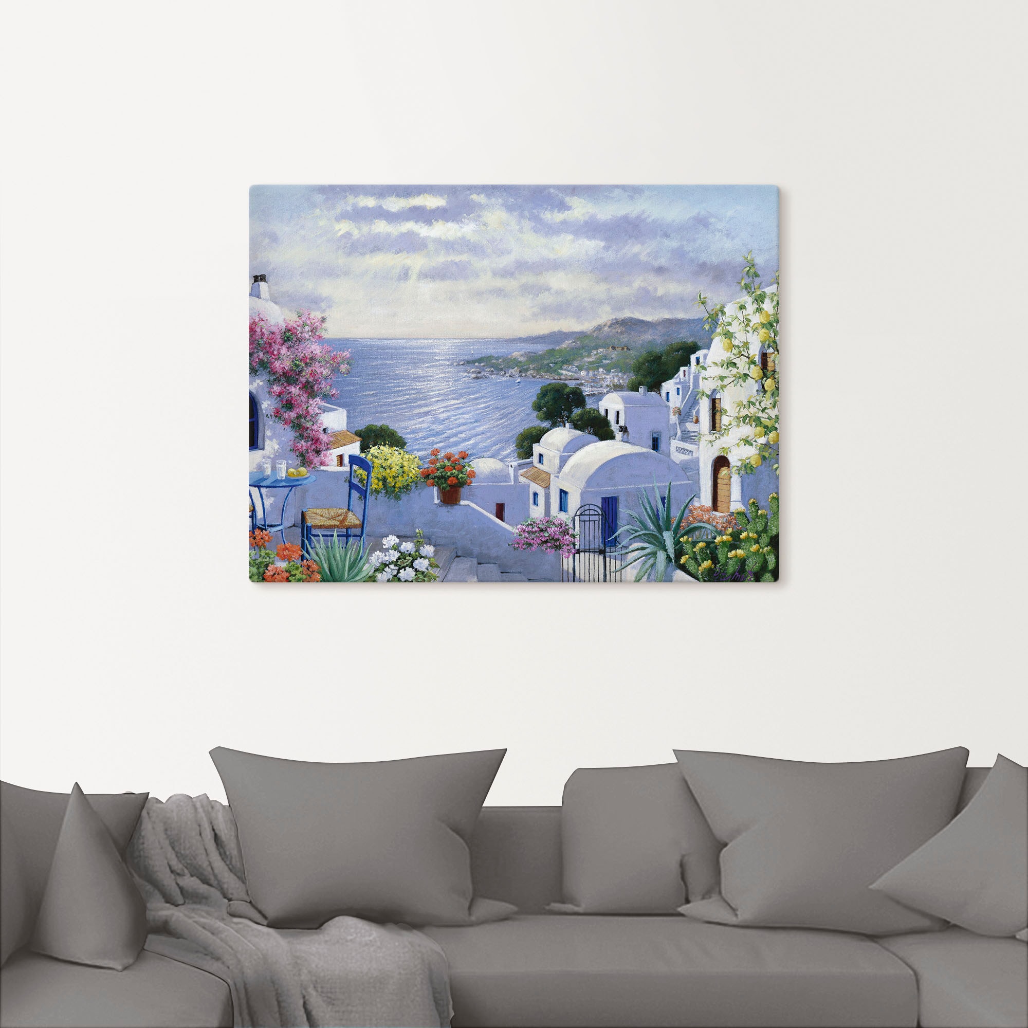 Artland Wandbild »Funkelndes Griechenland«, Gewässer, (1 St.), als Leinwandbild, Poster, Wandaufkleber in verschied. Größen