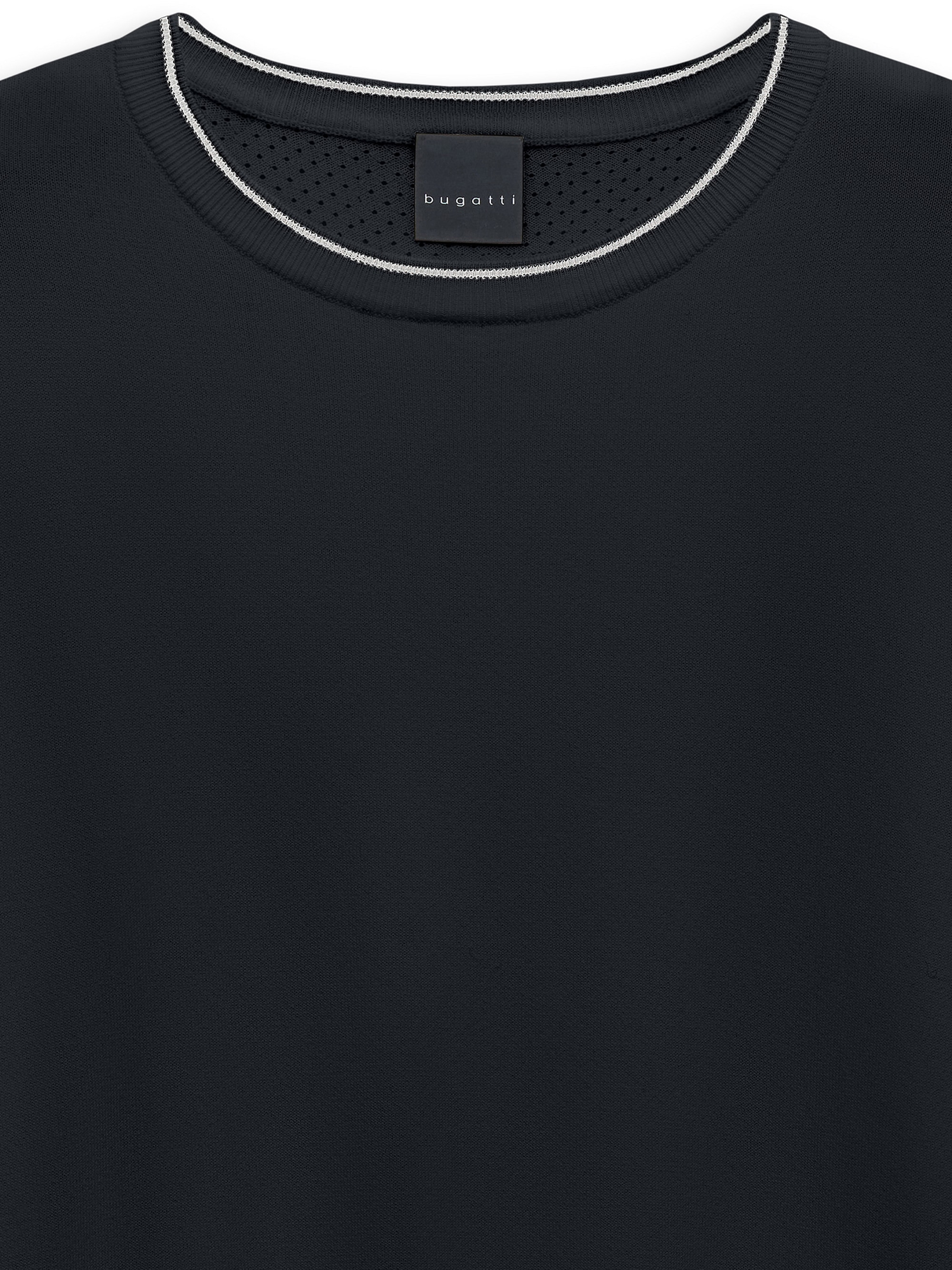 bugatti »Regular Fit« Regular Fit Viskosemix Rundhals