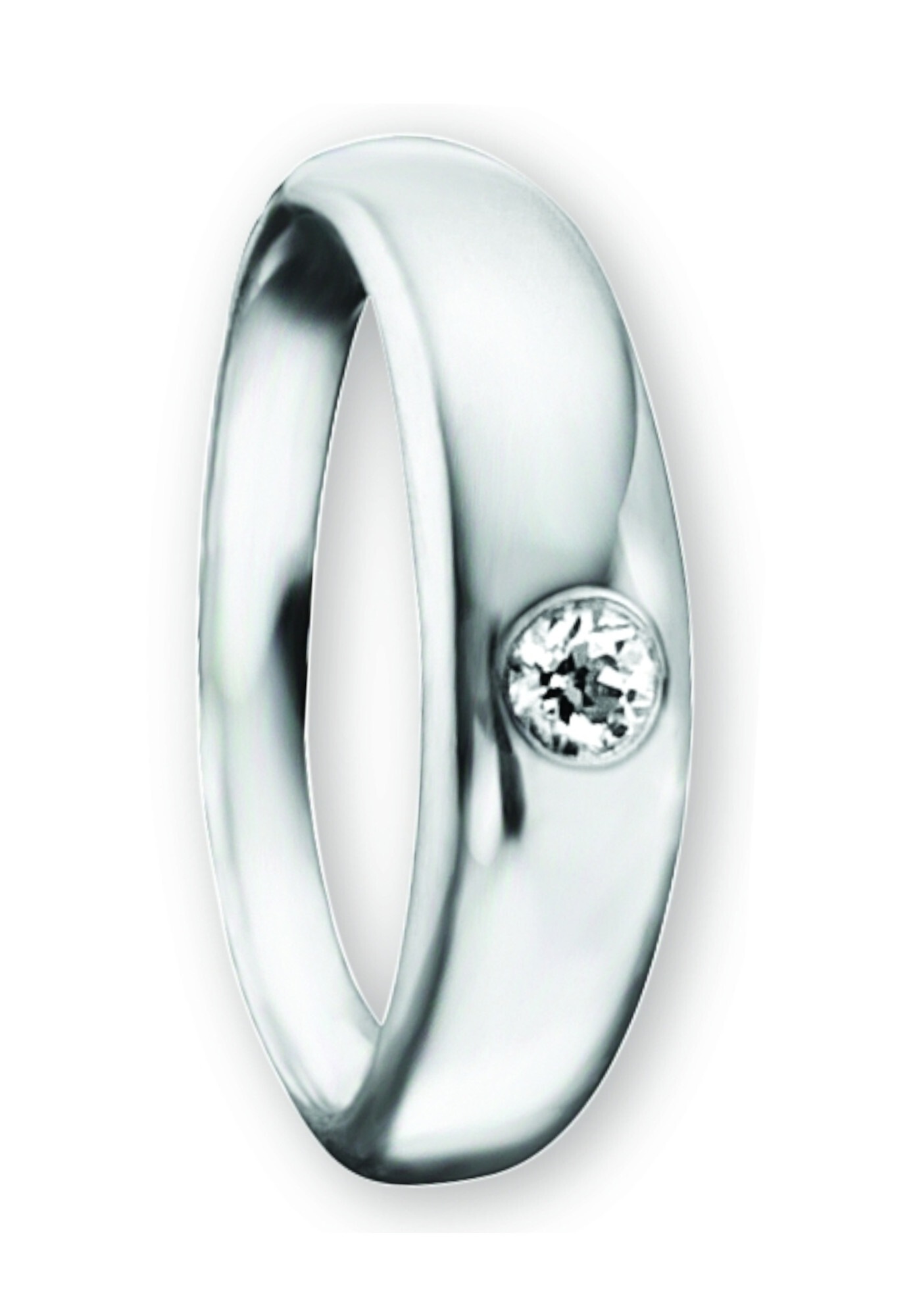 ONE ELEMENT Kettenanhänger »Zirkonia Taufring Anhänger aus 925 Silber«