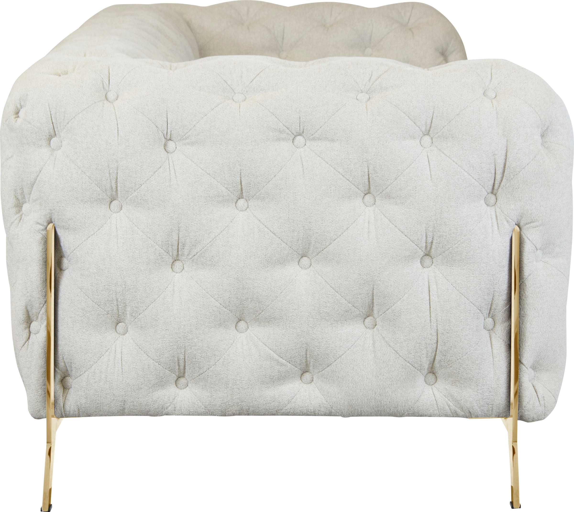 Leonique Chesterfield-Sofa »Amaury«, aufwändige Knopfheftung, moderne Chesterfield Optik, Fußfarbe wählbar