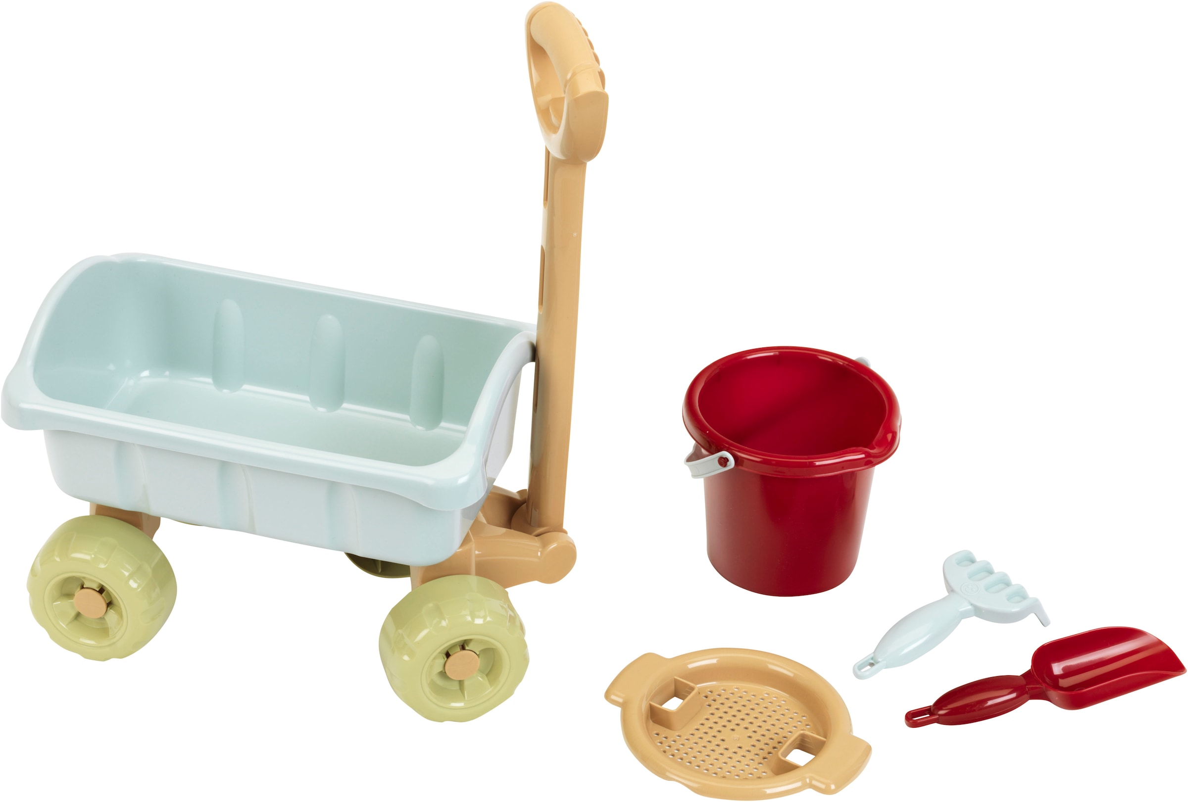 Klein Bollerwagen »Little Foot, Spiel-Bollerwagen mit Eimerset, aus Recyclingkunststoff«, Made in Germany