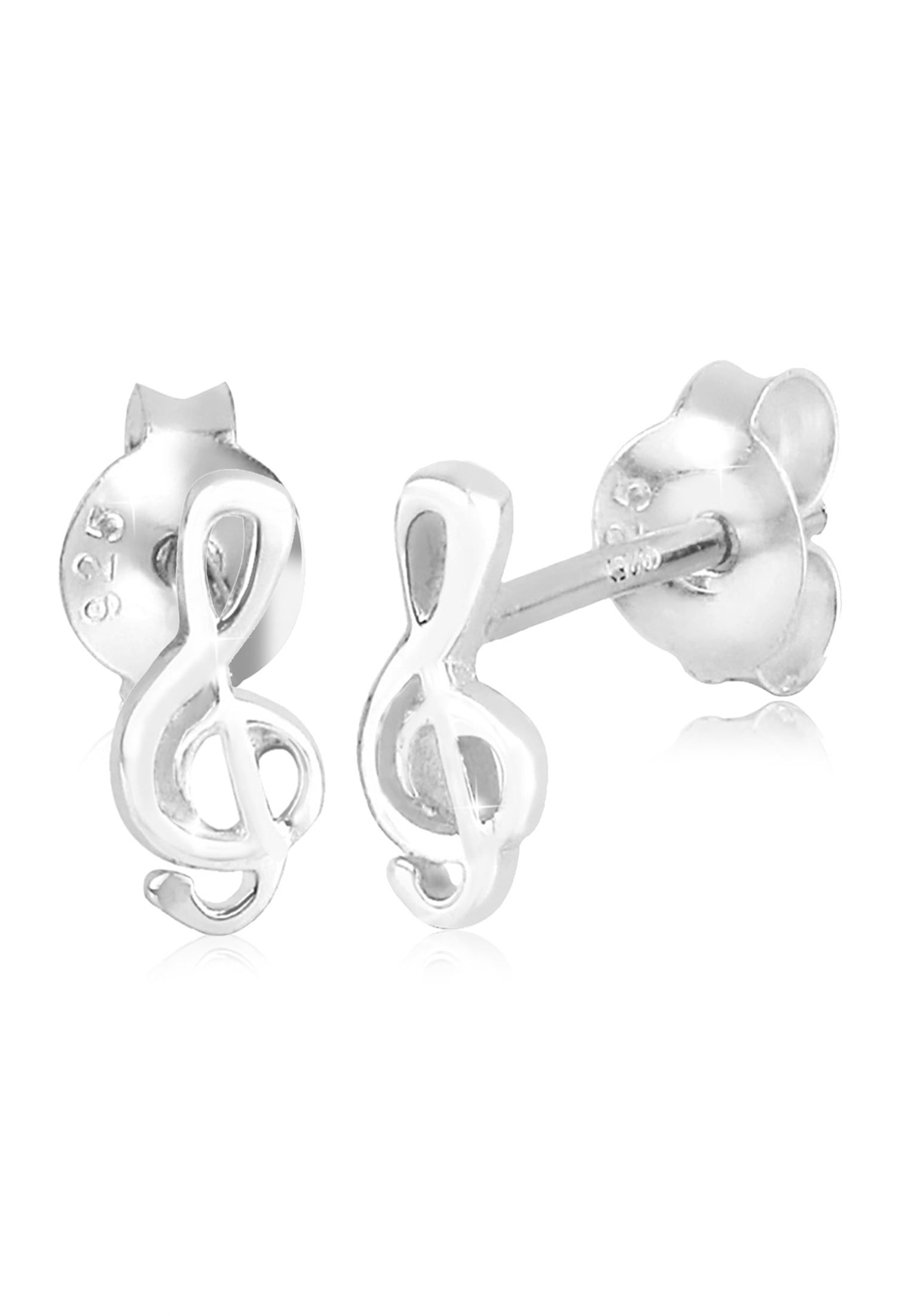 Elli Paar Ohrstecker »Ohrringe Notenschlüssel Musik Melodie Filigran 925 Silber«