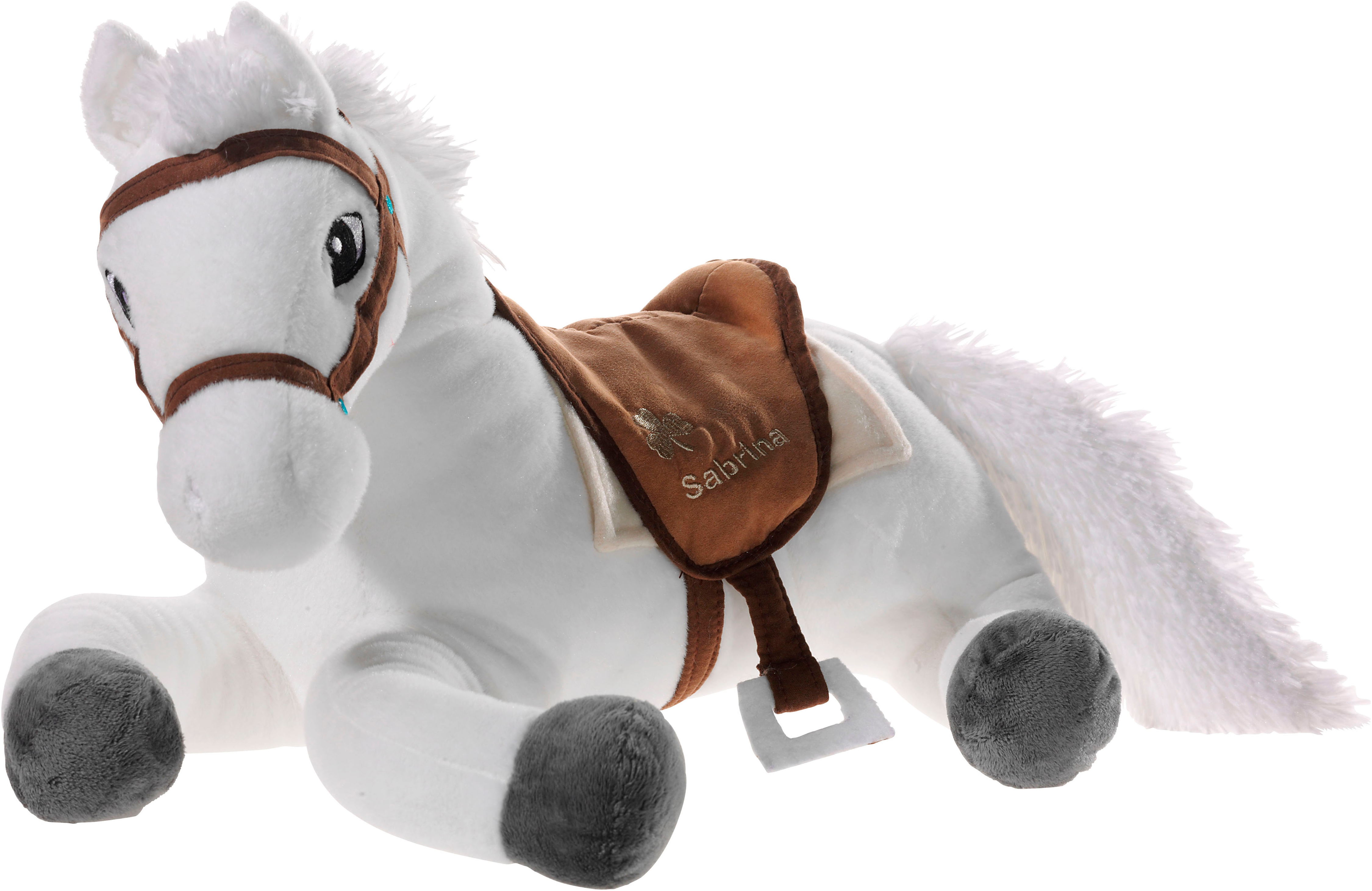 Heunec Plüschfigur »Bibi & Tina, Pferd Sabrina liegend, 50 cm« enthält recyceltes Material in weiß