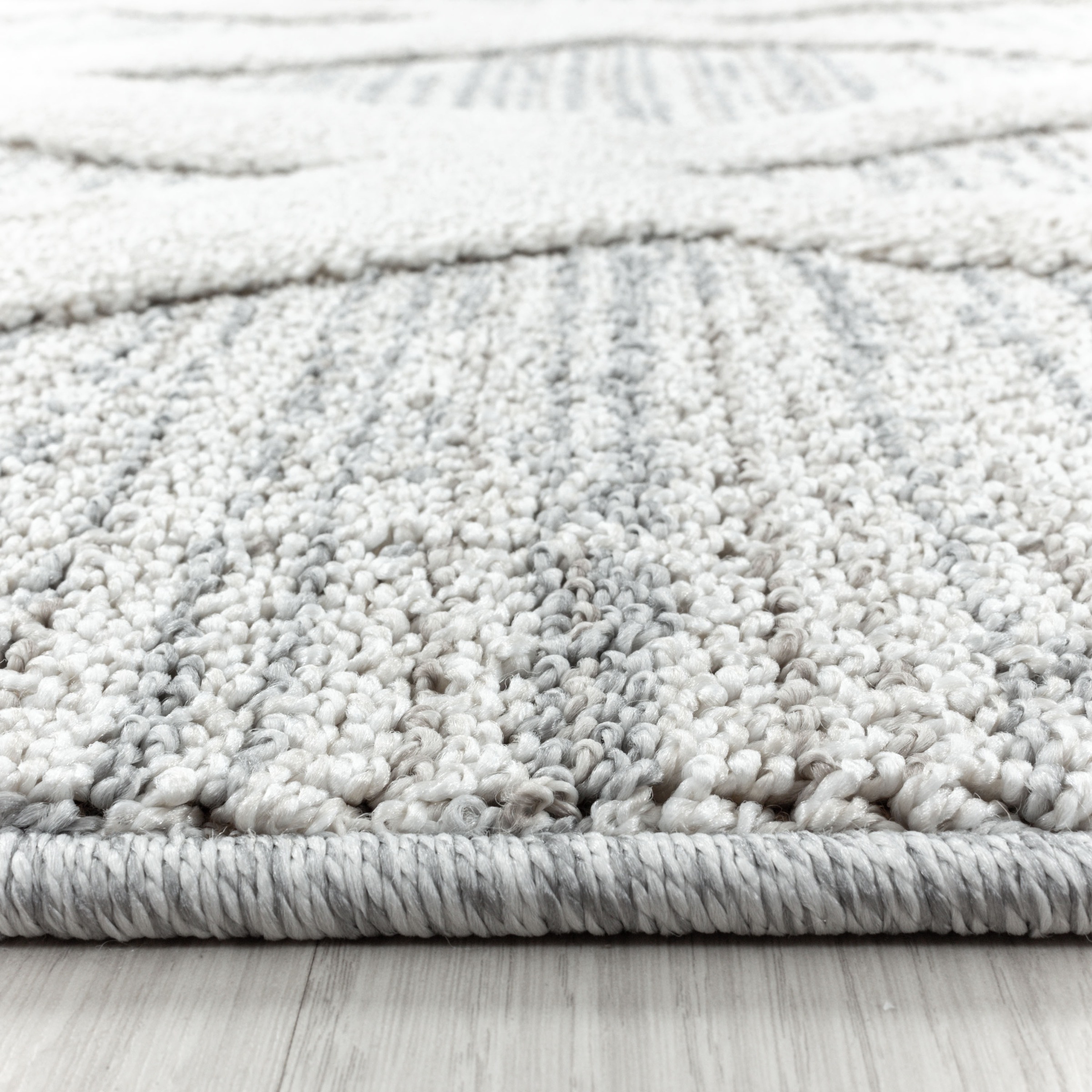 Ayyildiz Teppiche Teppich »PISA 4703«, rechteckig, 20 mm Höhe, Läufer, rund, Hoch Tief Struktur, Wohnzimmer, Schlafzimmer