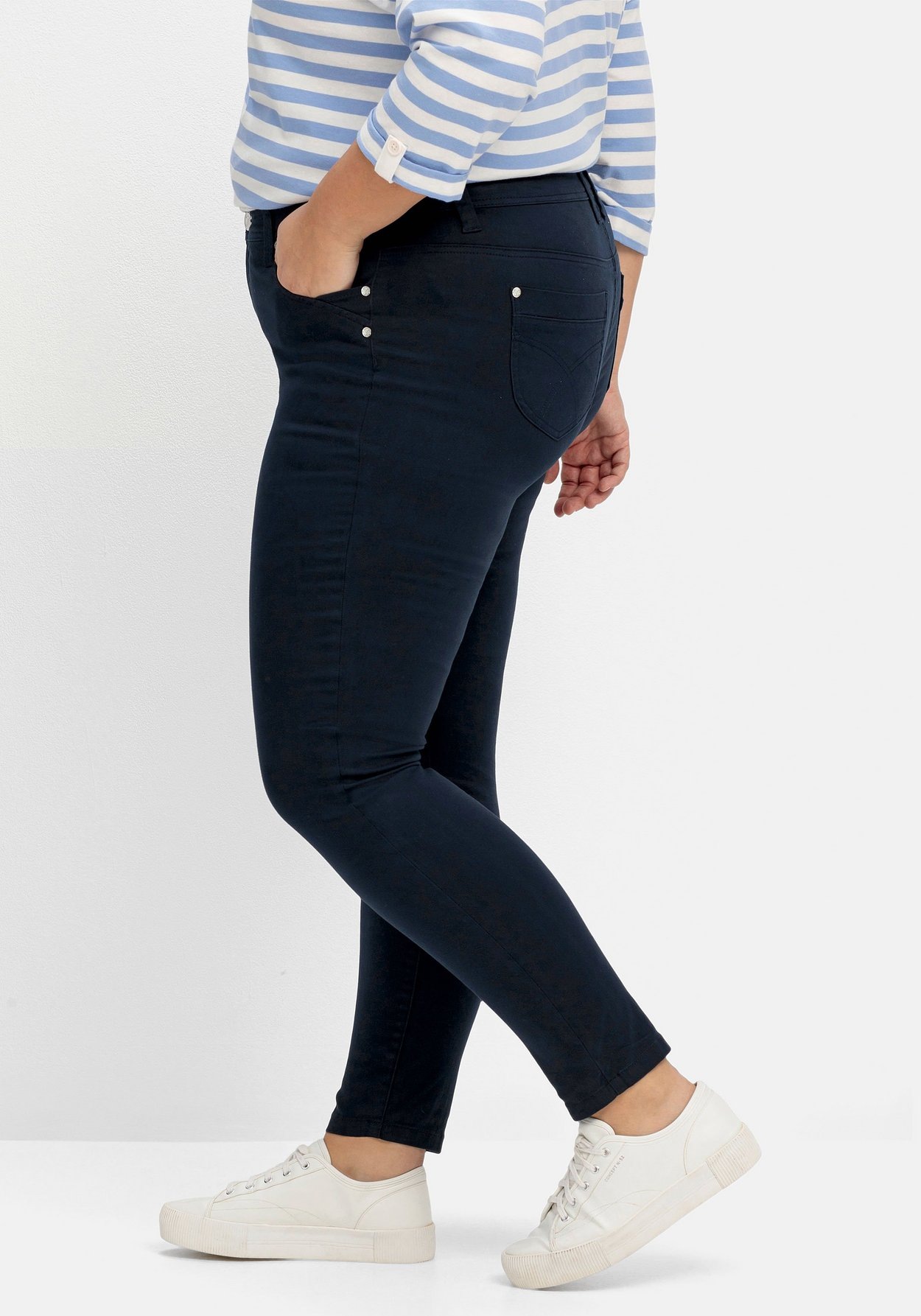 Sheego Stretch-Hose »Twillhose für schmale Beine und mehr Bauch«
