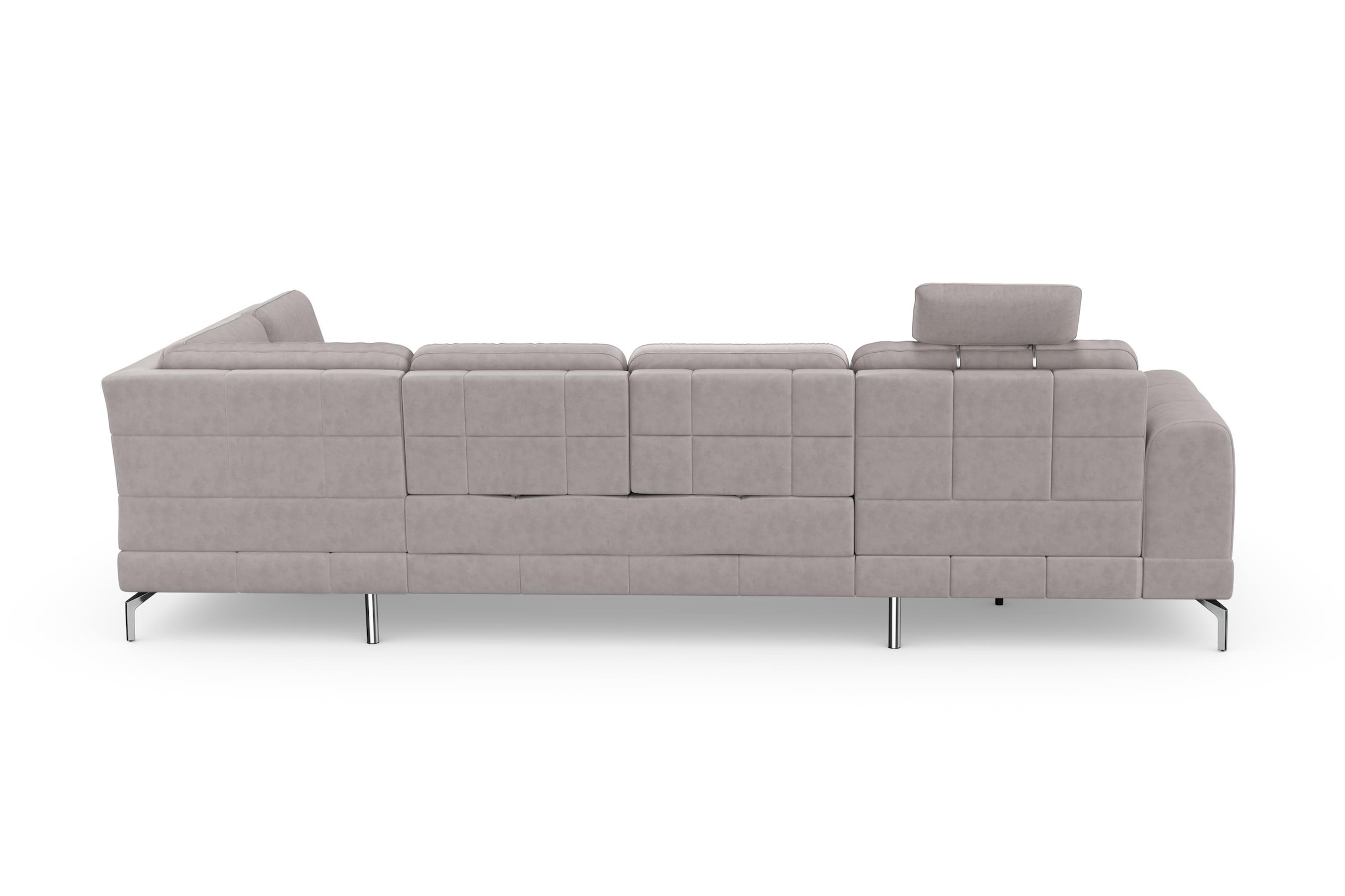 sit&more Wohnlandschaft »Bendigo U-Form«, inklusive Sitztiefenverstellung, Bodenfreiheit 15 cm, in 2 Fußfarben