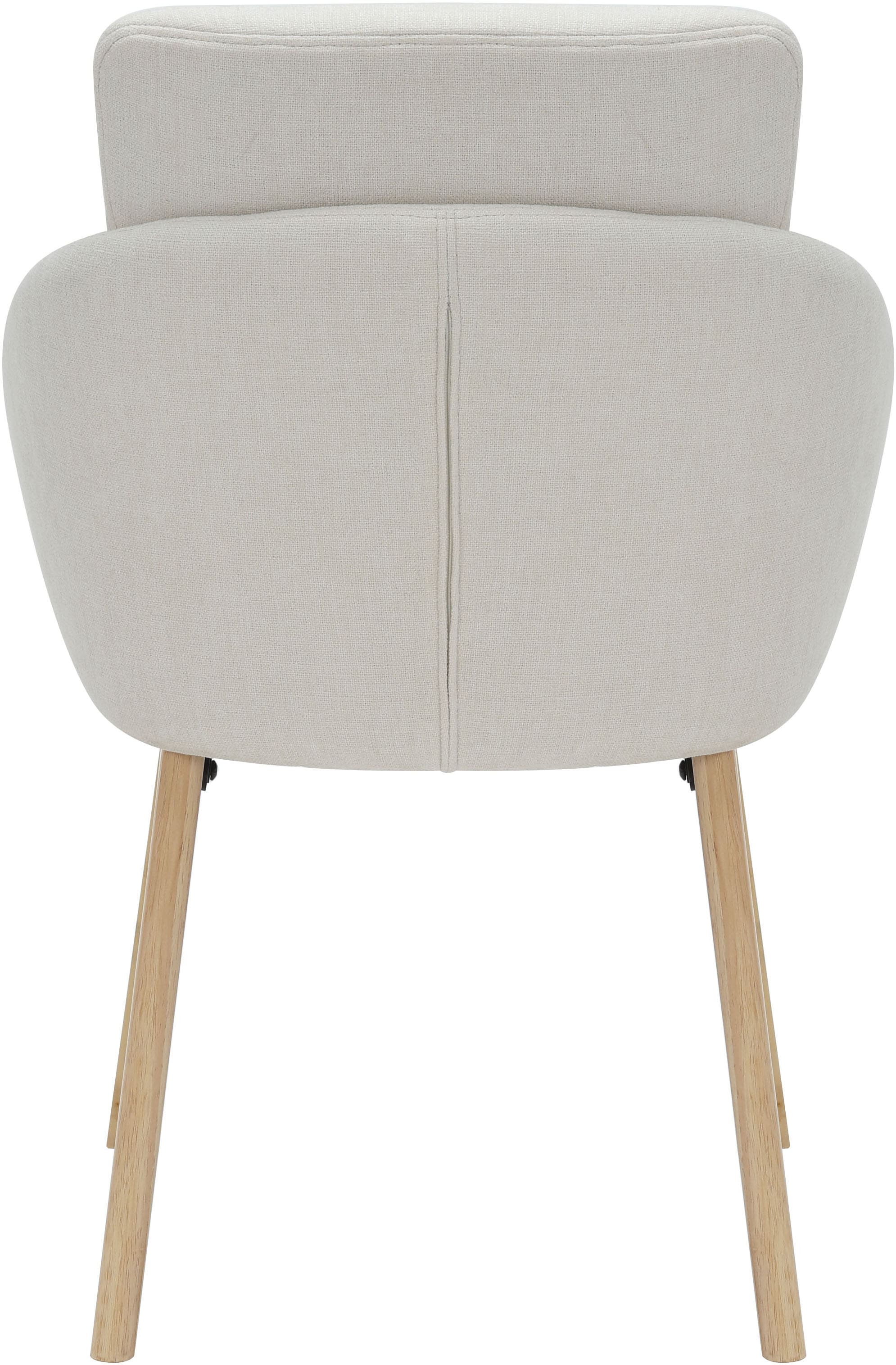 OTTO home Esszimmerstuhl »Hadelin« () 1 Stk.pflegeleichter Webstoff, massives Echtholzgestell, Sitzhöhe ca. 50 cm