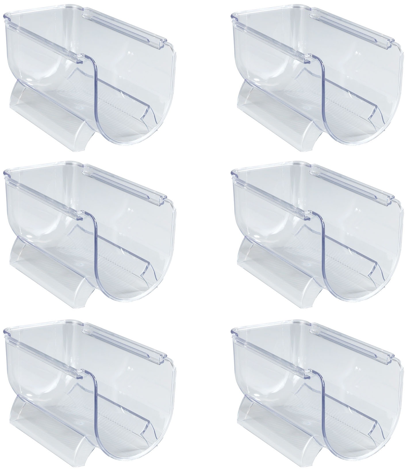 Wenko Weinflaschenhalter stapelbar, Schrankeinsatz für Flaschen in farblos