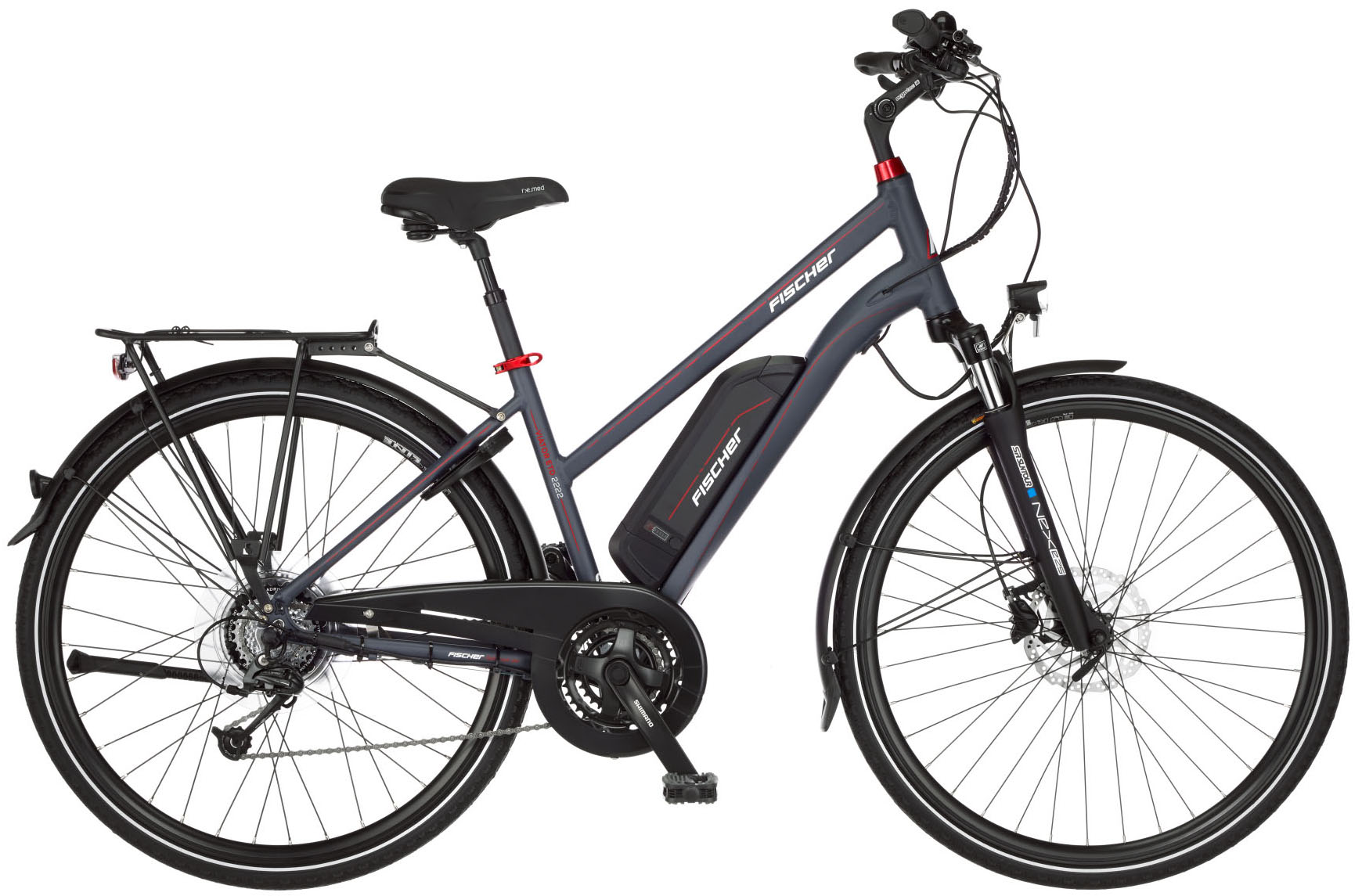 E-Bike »VIATOR ETD 2222 557«, 24 Gang, Shimano, Altus, Heckmotor 250 W, (mit...