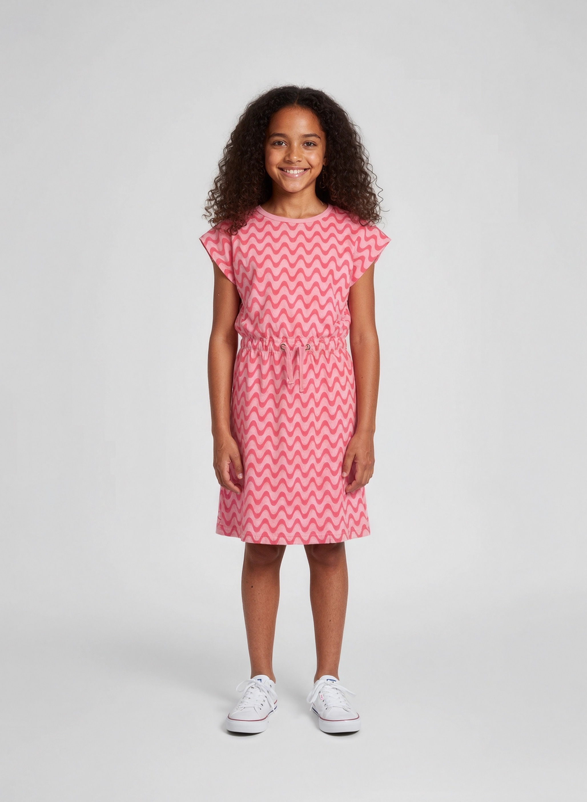 Blue Seven Jerseykleid »Blue Seven Mädchen Sommerkleid kurzarm mit Bindeband«