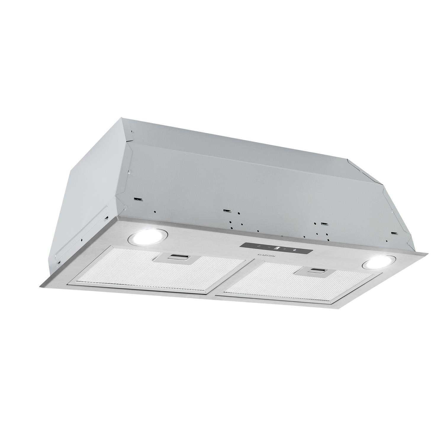 Klarstein Dunstabzugshaube Einbau 72,5 cm 600 m³/h Edelstahl