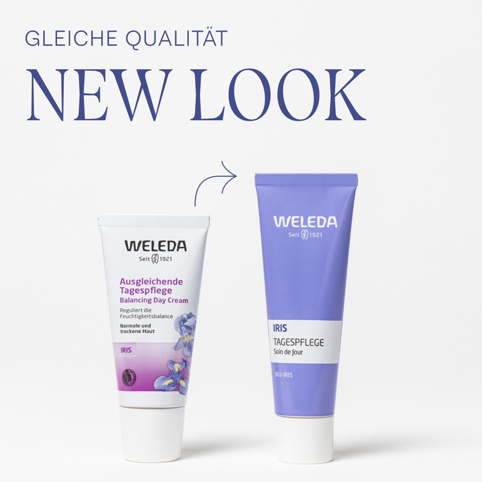 WELEDA Tagescreme »Weleda Iris Tagespflege« reguliert die Feuchtigkeitsbalance von normaler bis trockener Haut