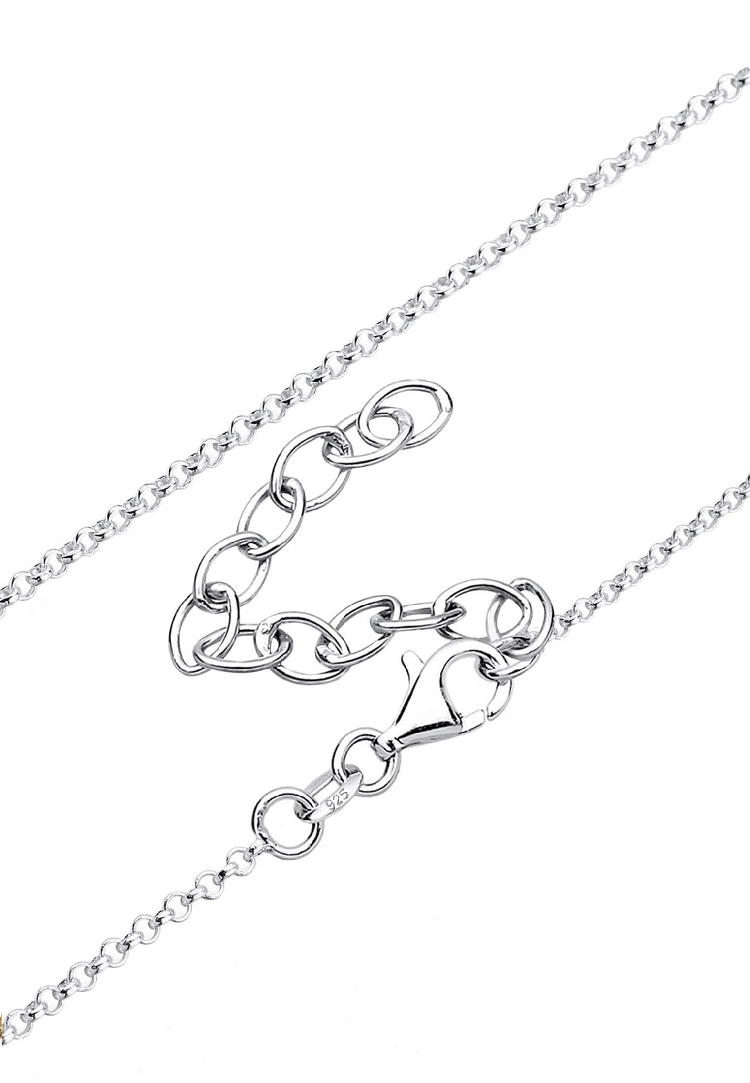 Elli Lange Kette »Halskette Bergkristall Tropfen Klassisch 925 Silber«