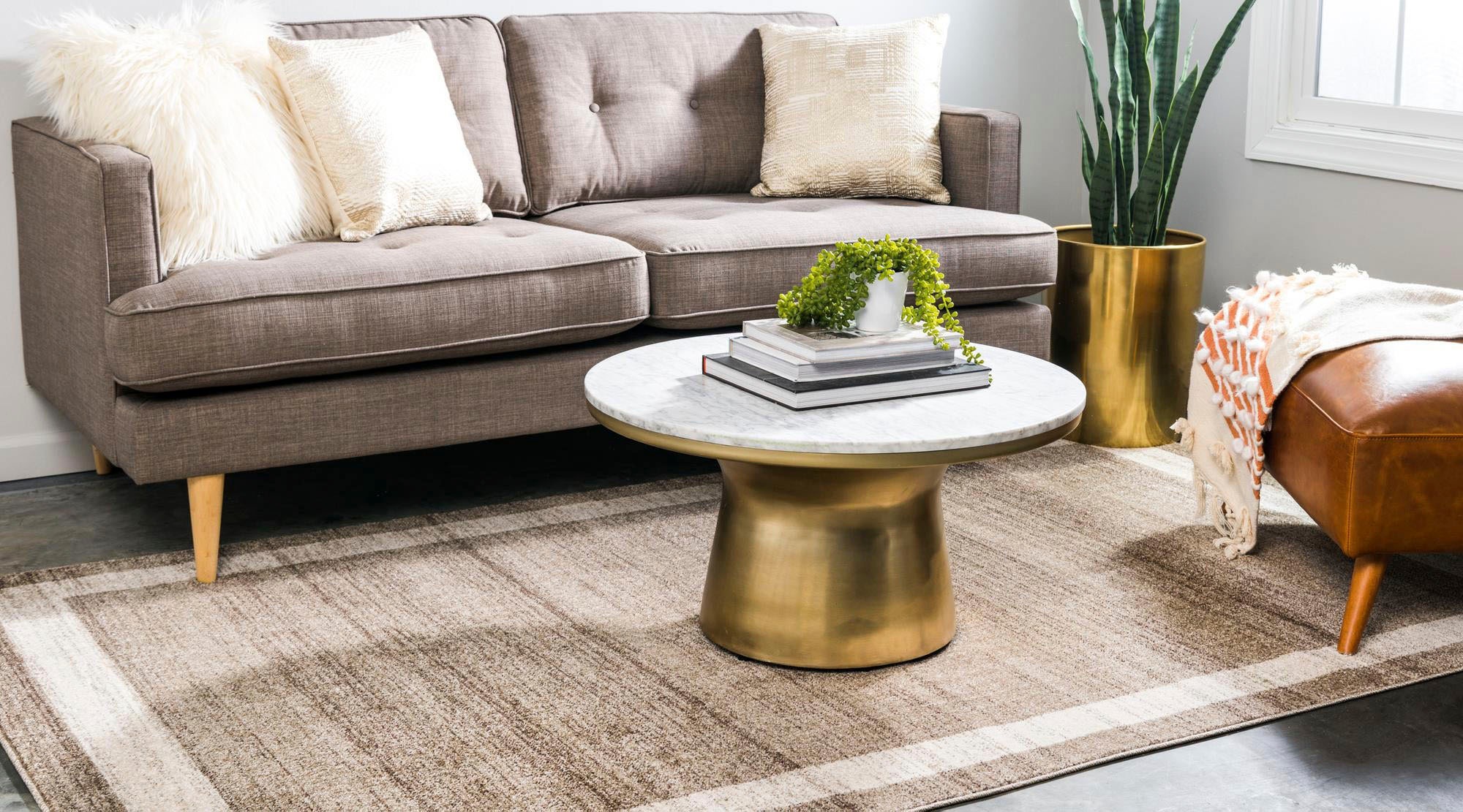 Myflair Möbel & Accessoires Teppich »Good Times Lagerräumung«, rechteckig, 13 mm Höhe, Kurzflor, gewebt, melierte Optik, mit Bordüre