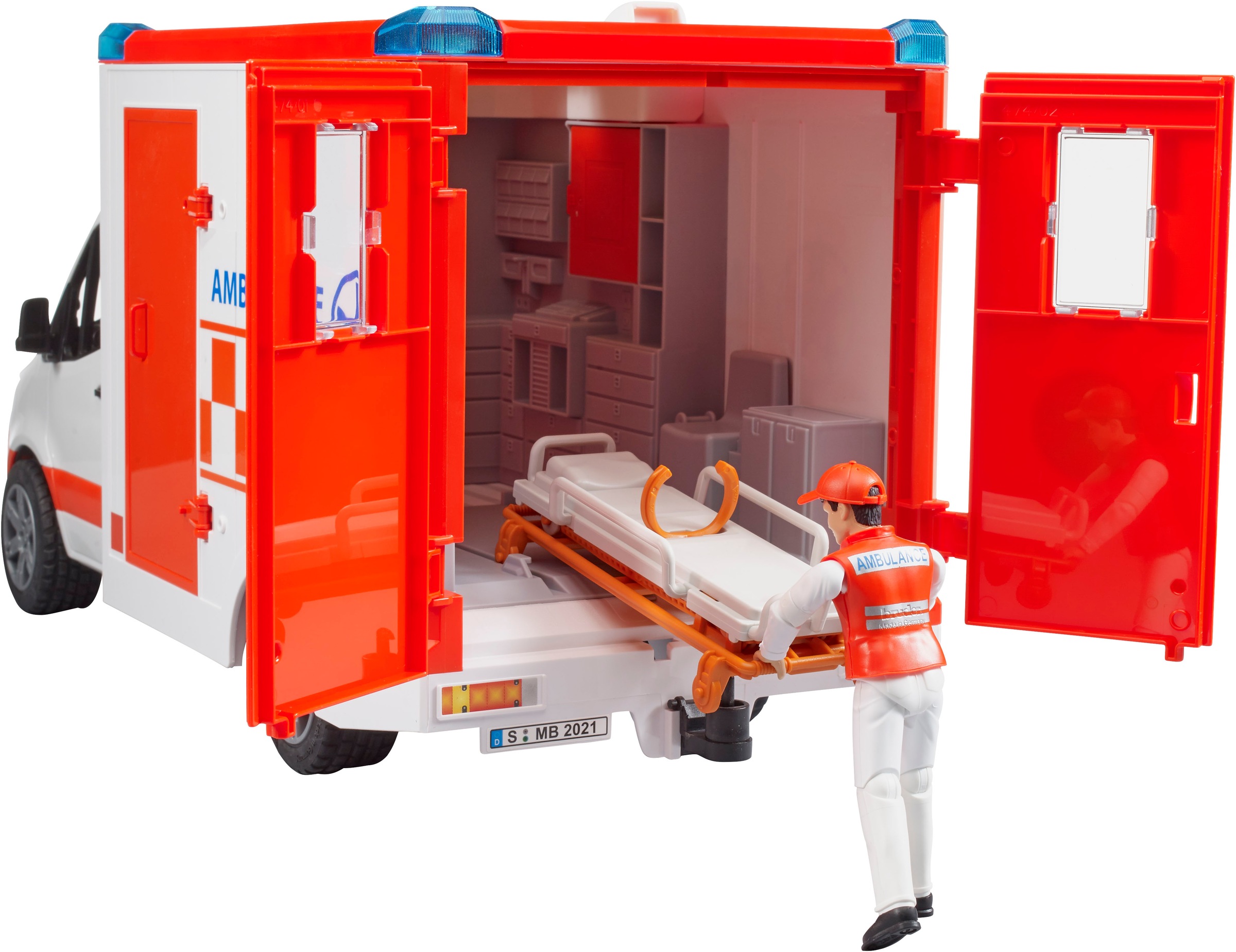 Bruder® Spielzeug-Transporter »MB Sprinter Ambulanz mit Fahrer Licht&Sound (02676)«