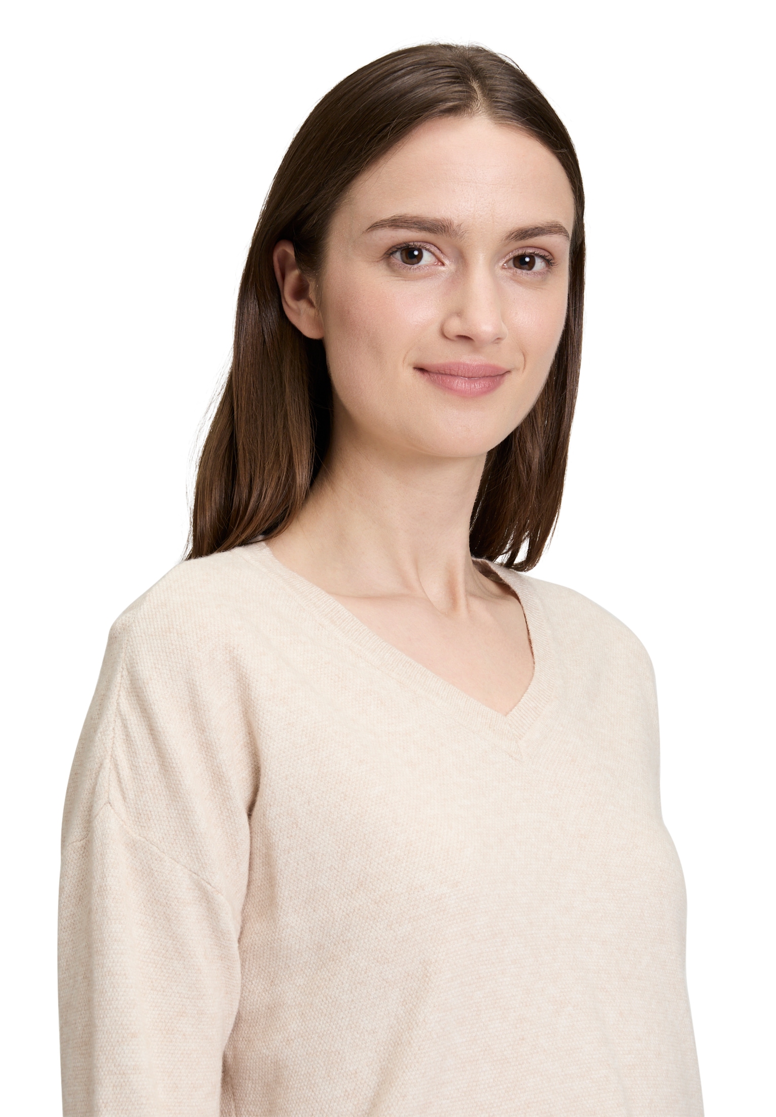 Betty&Co Strickpullover »Strickpullover mit V-Ausschnitt«
