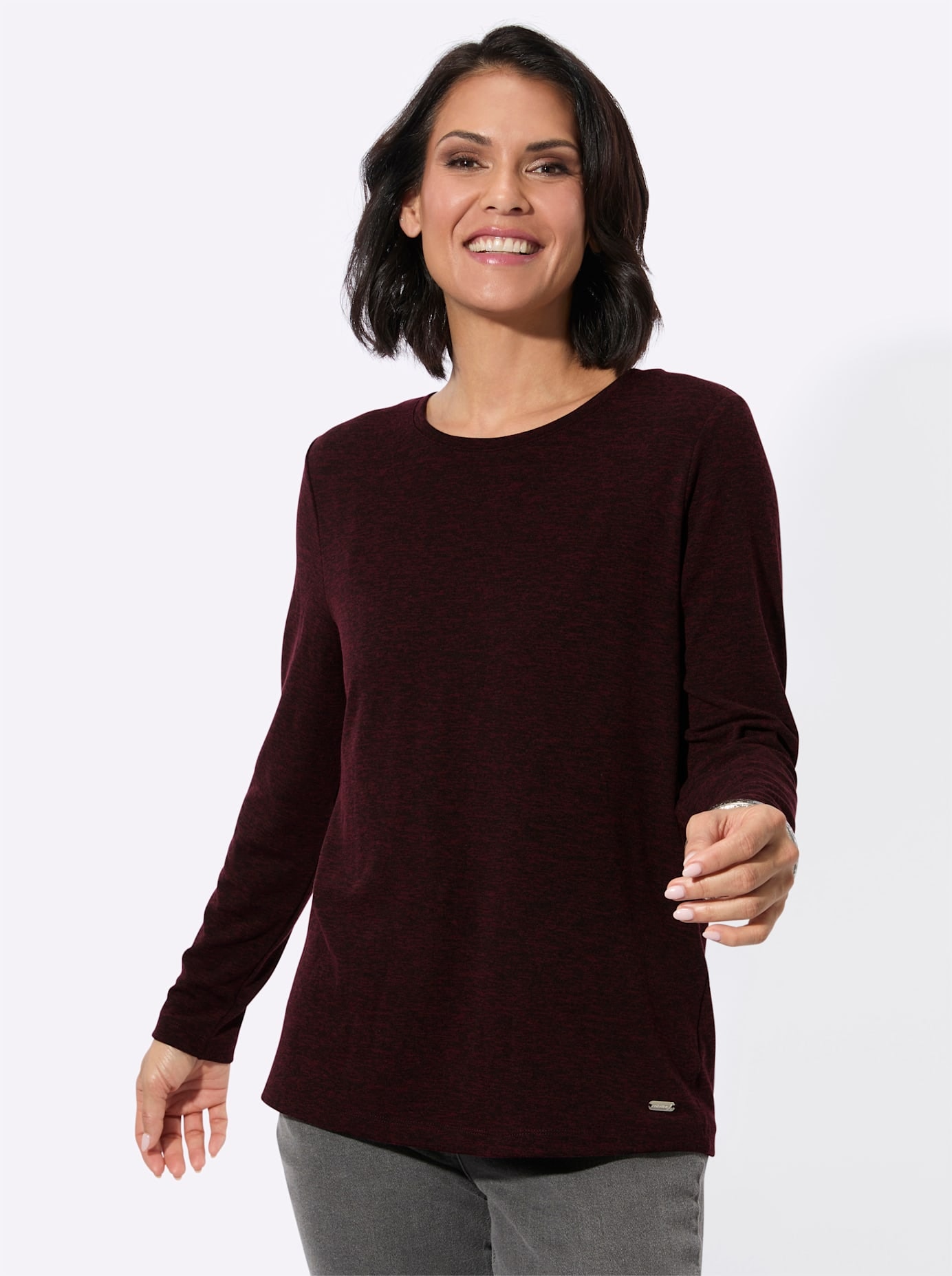 Casual Looks Langarmshirt »Rundhals-Shirt« 1