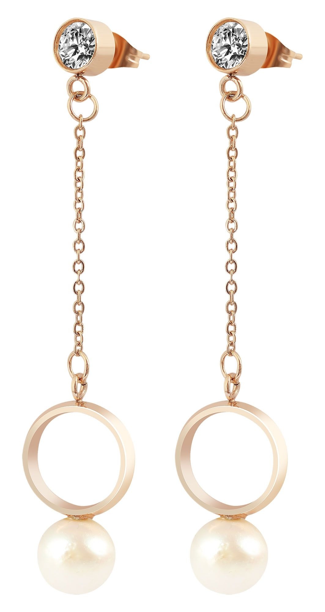 Adelia´s Kettenanhänger »Damen Anhänger aus Edelstahl mit Perle«