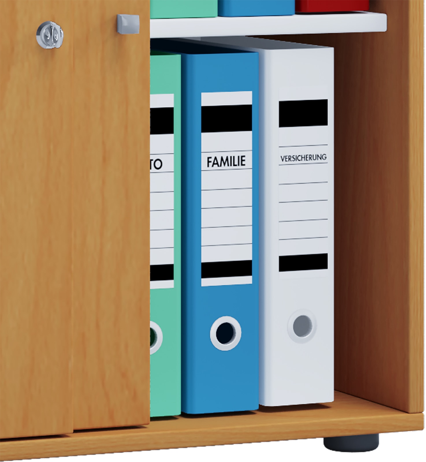VCM Aktenschrank »Büroschrank Aktenschrank Schiebetüren Lona 2fach«