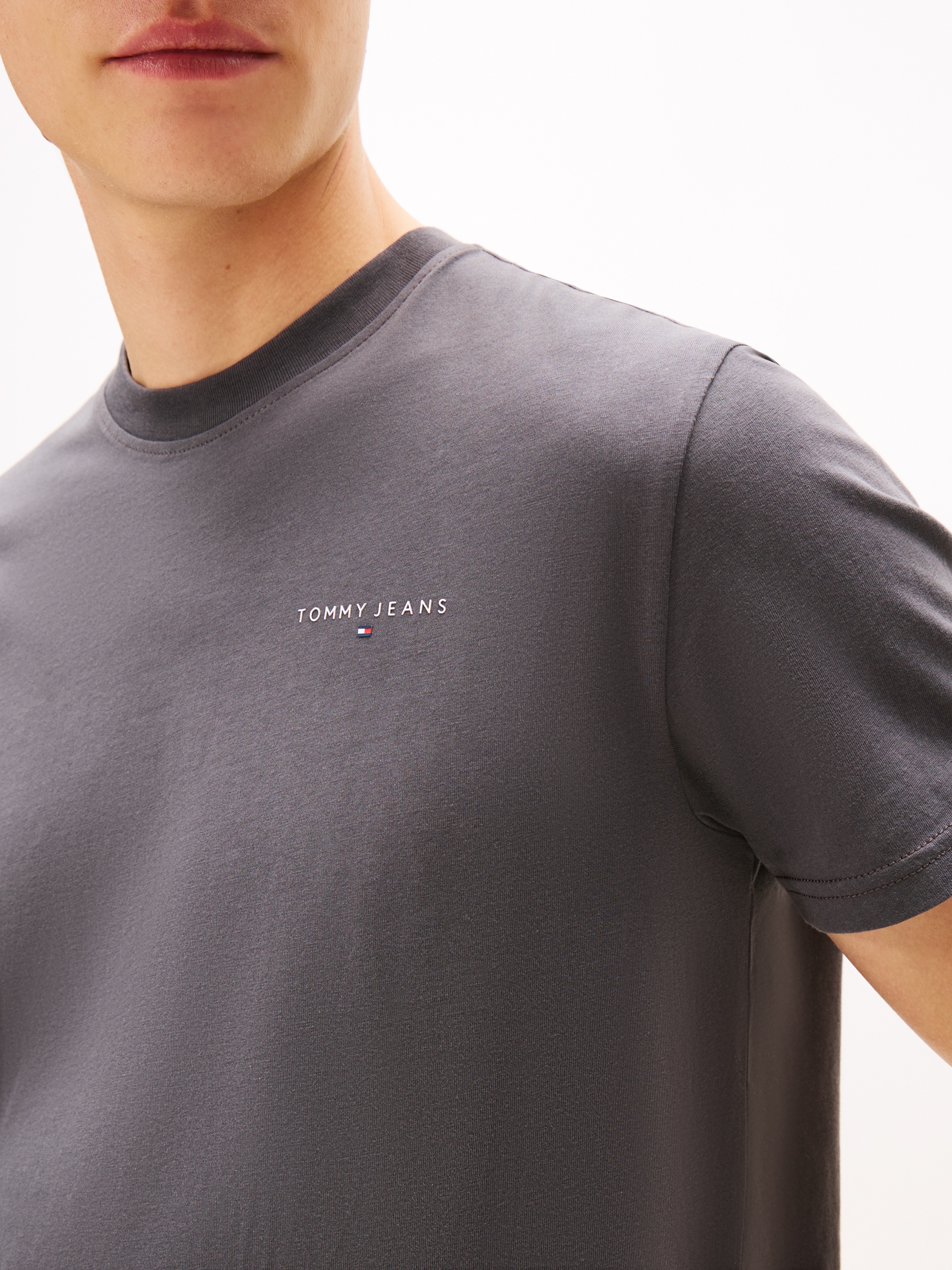 Tommy Jeans T-Shirt »TJM SLIM FIT LINEAR 2PACK« Packung, 2 Stk. Rundhals, Jersey