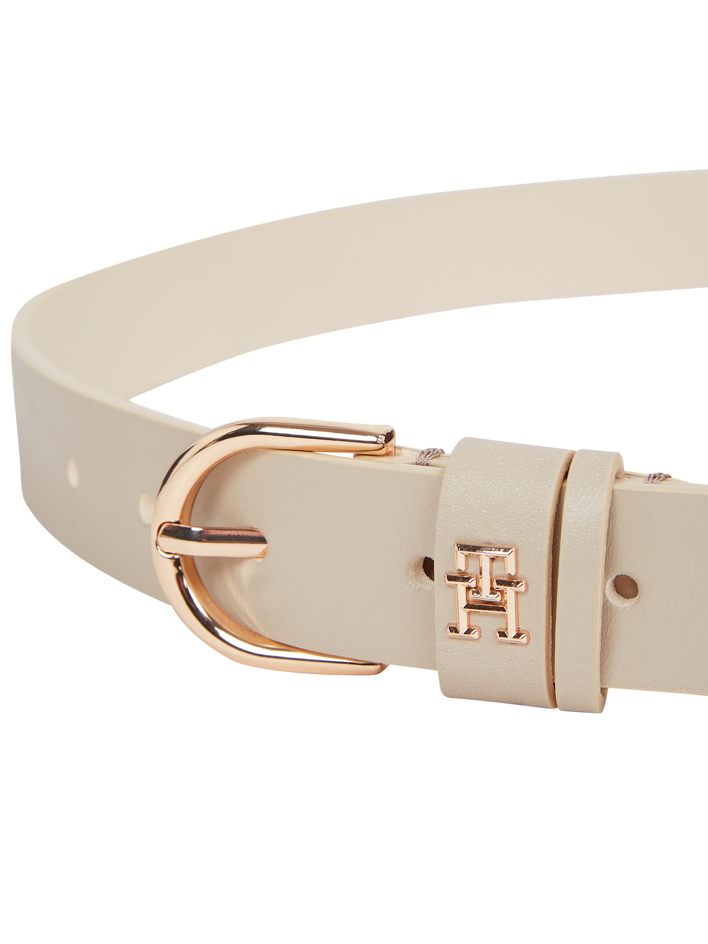 Tommy Hilfiger Ledergürtel »ESSENTIAL EFFORTLESS 2.5«, Logoemblem, weiche Haptik, ovale Einfachdornschließe