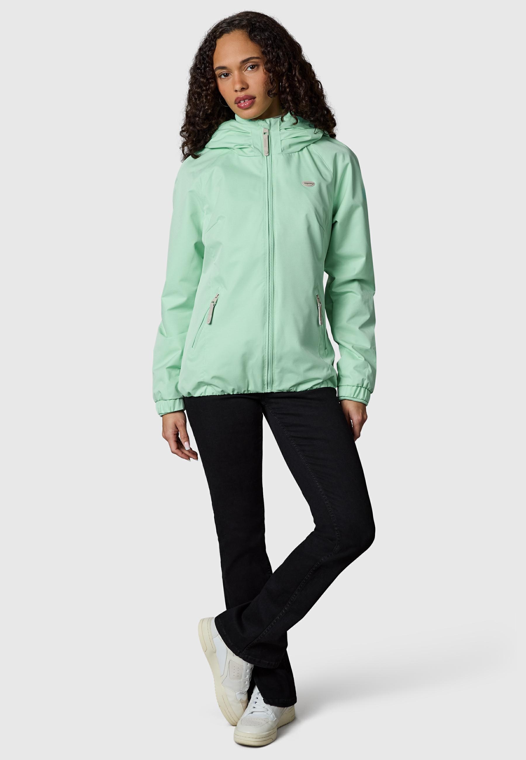 Ragwear Outdoorjacke »Übergangsjacke Dizzie Tech« mit Kapuze Wasserdichte Damen Übergangsjacke mit großer Kapuze