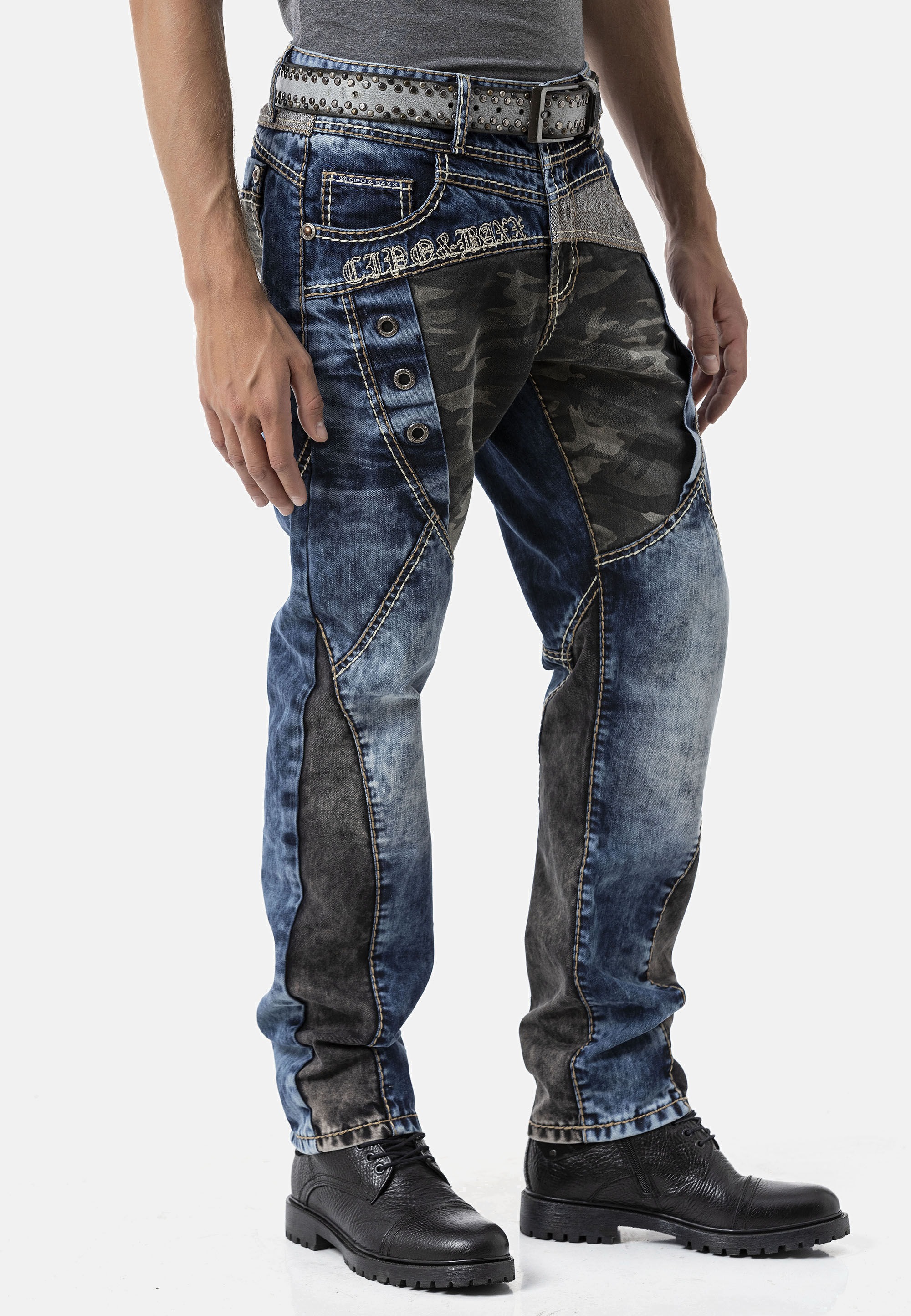 Cipo & Baxx Regular-fit-Jeans »Cipo & Baxx Jeanshose CD894« mit stylischer Waschung