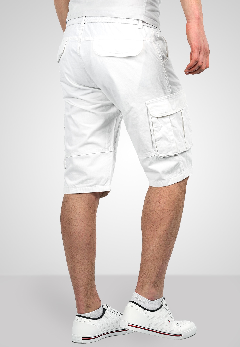 Alessandro Salvarini Cargoshorts »A. Salvarini Herren Designer Cargo Shorts Cargoshorts kurze Hose Gürtel AS037«