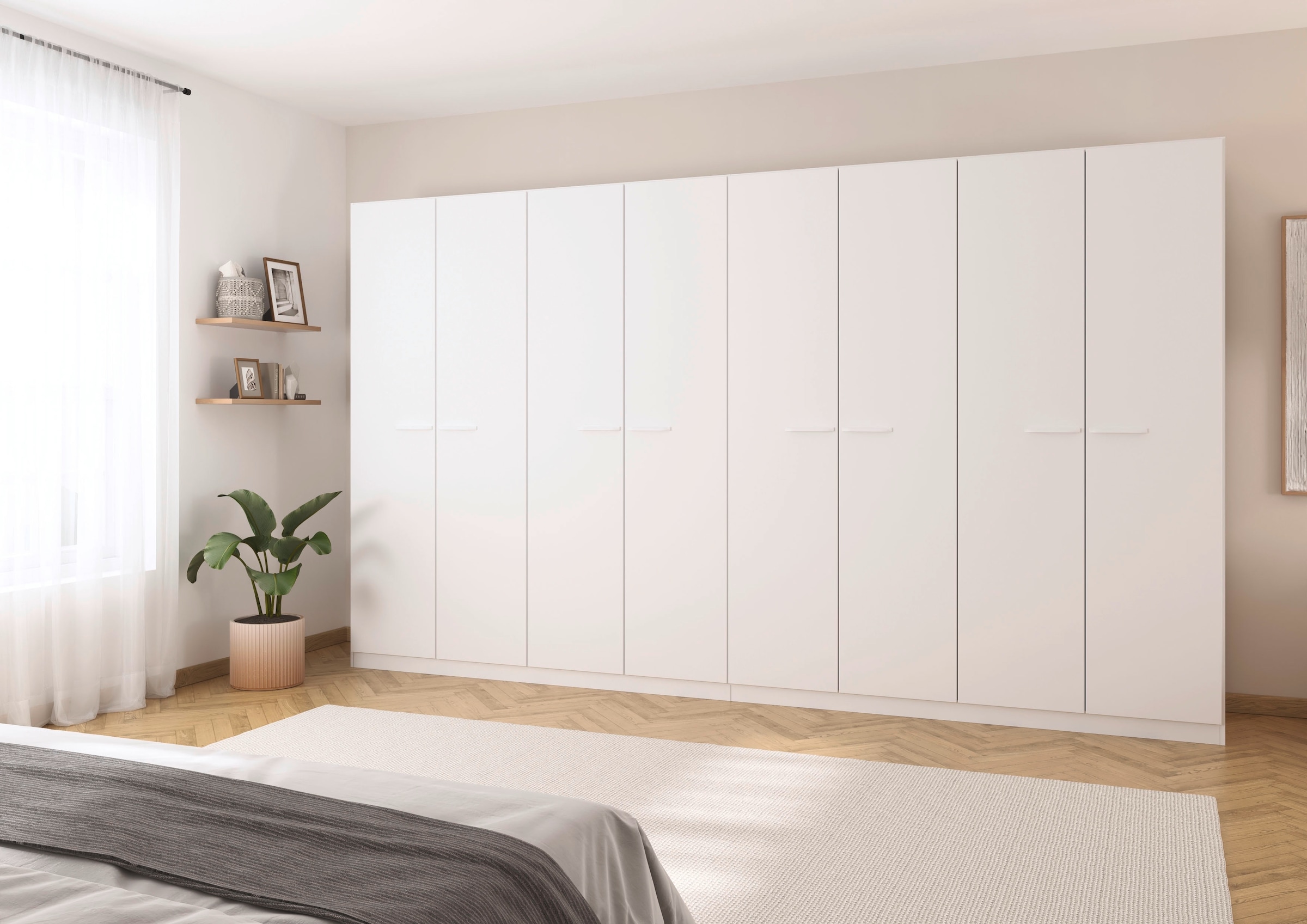 rauch Drehtürenschrank »Kleiderschrank Schrank Garderobe TOPSELLER OTELI inkl. Inneneinteilung«, (erhältlich in Breiten 91-360 cm, ab Breite 136cm inkl. Innenschubladen), mit zusätzlichen Einlegeböden, optional mit Spiegel MADE IN GERMANY