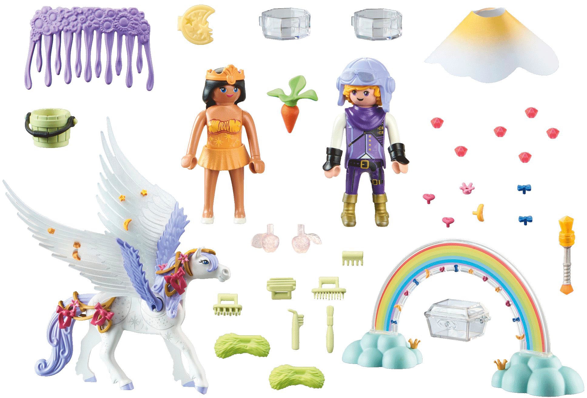Playmobil® Konstruktions-Spielset »Himmlischer Pegasus mit Regenbogen (71361), Princess Magic«, (85 St.), Made in Europe