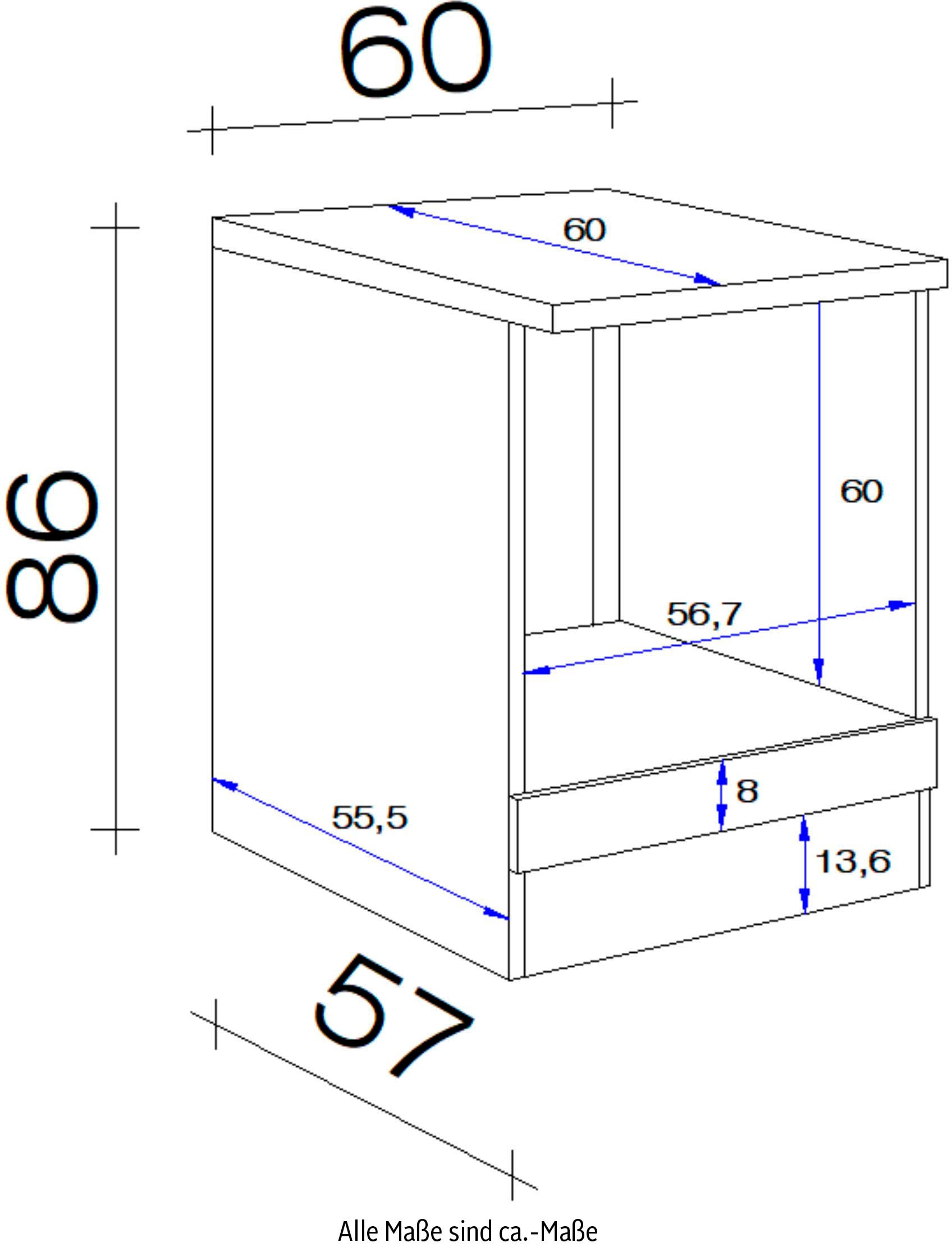 x 86 (B Herdumbauschrank cm »Portland«, x 60 x kaufen bei 60 Flex-Well H x T) OTTO